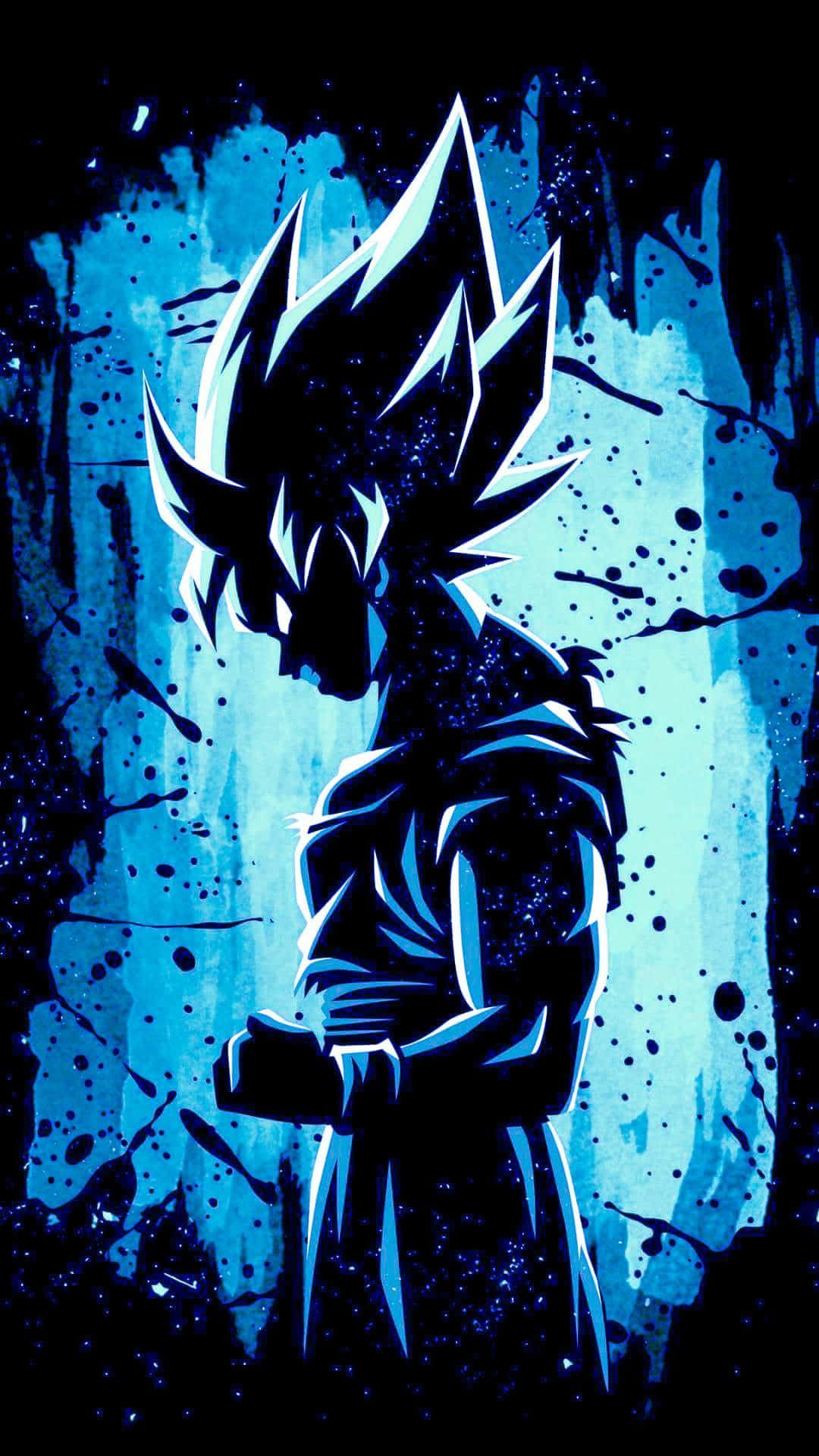 Fondo de pantalla estético azul de Goku de Dragon Ball Z Fondos de pantalla