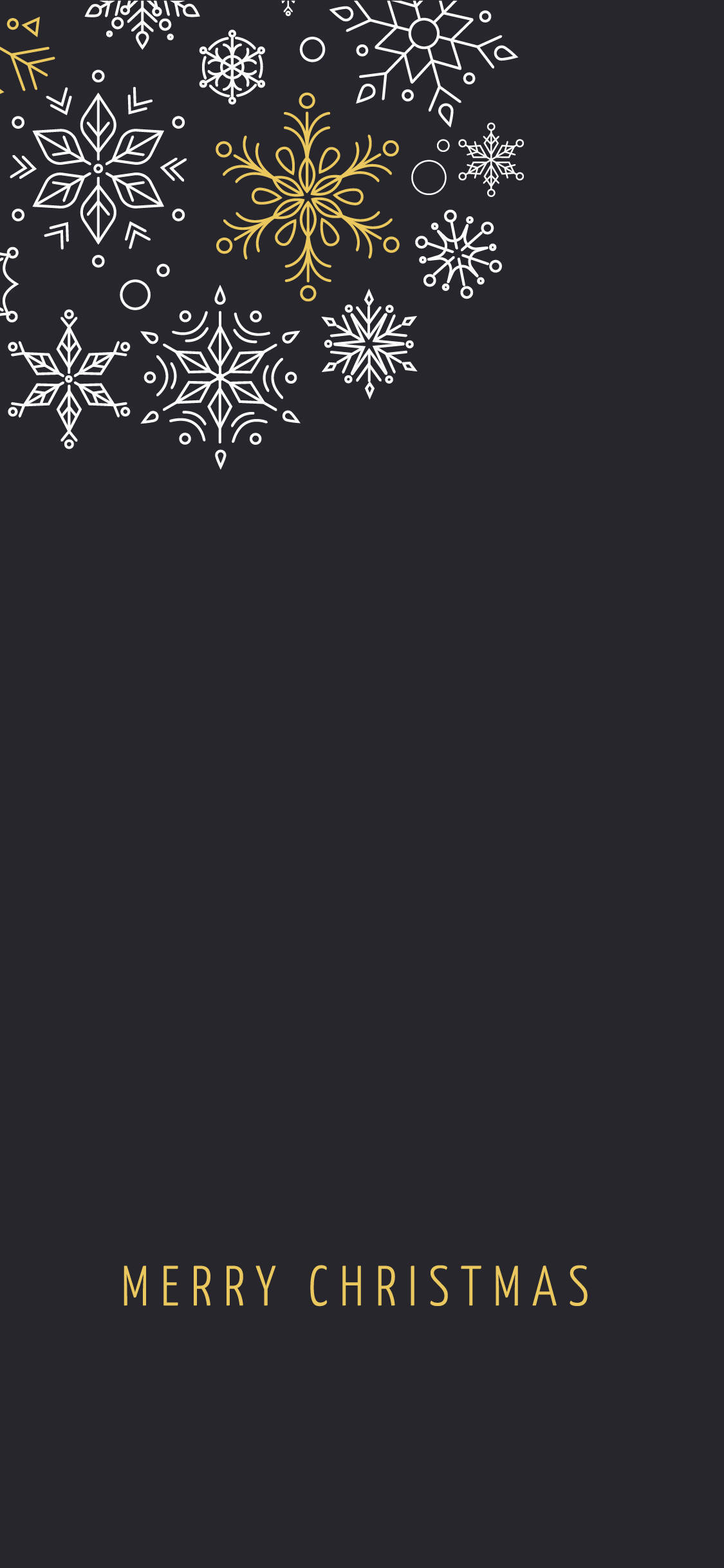 Fondo de Pantalla Estético de Copos de Nieve para iPhone Navidad Fondos de pantalla