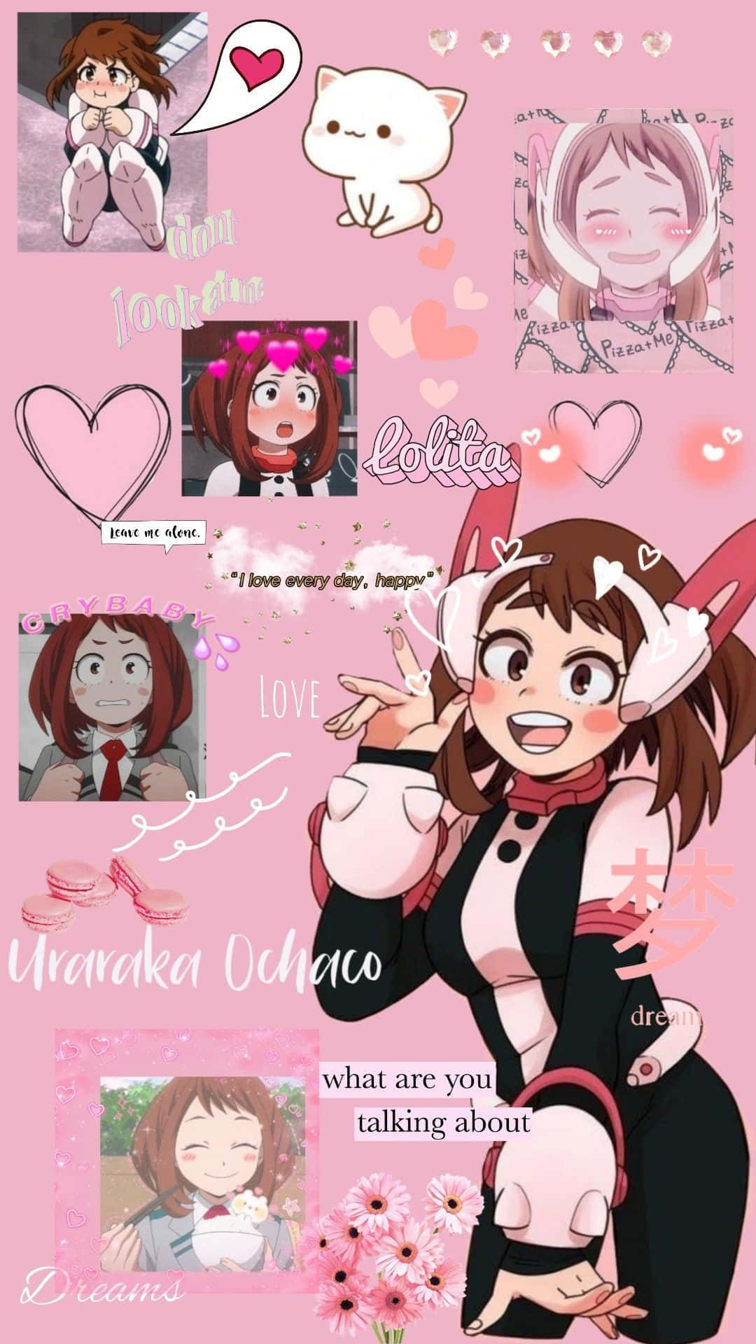 Fondo de pantalla estético de Uraraka linda para celular Fondos de pantalla