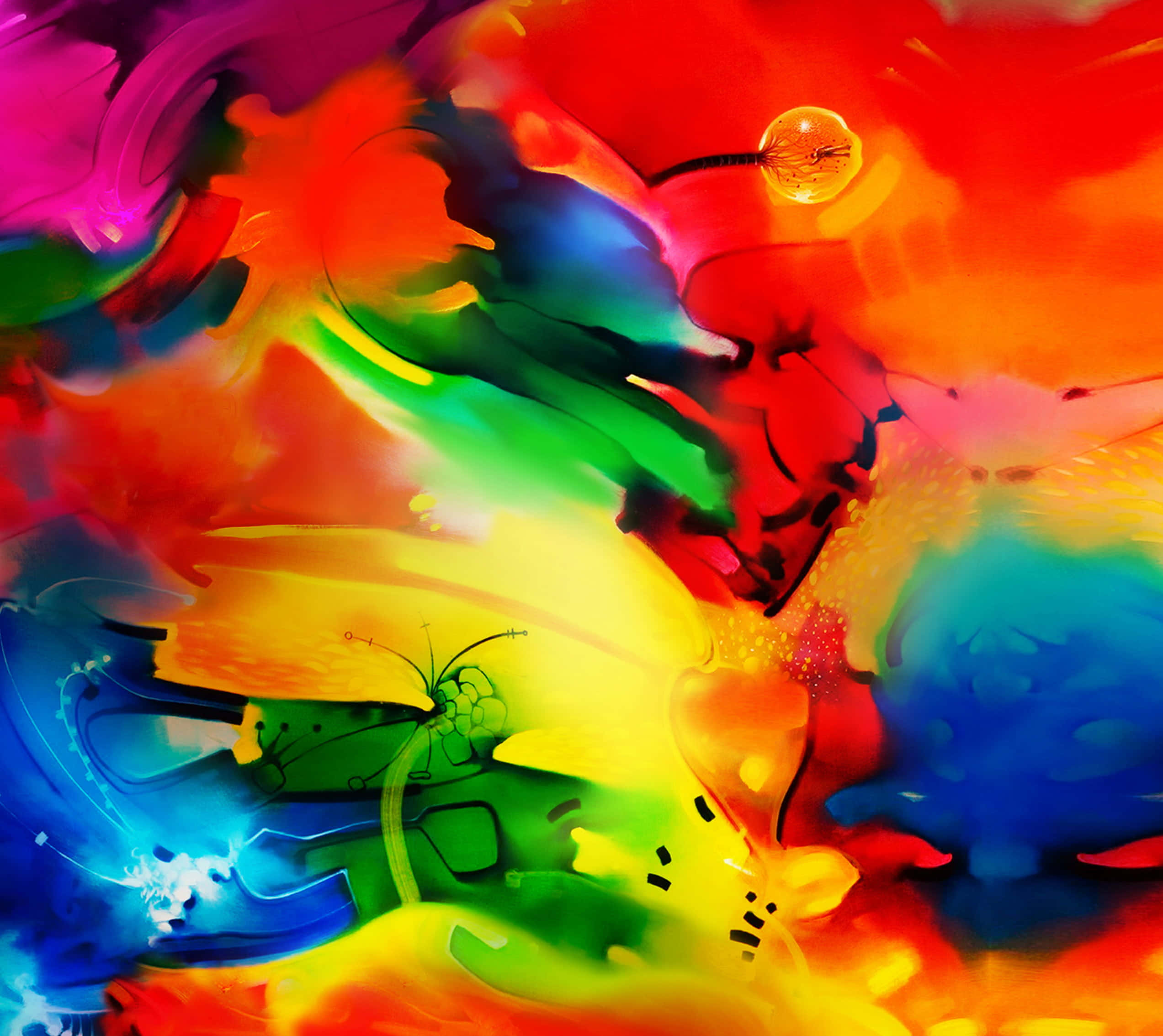 Fondo de pantalla impresionante para Galaxy Tab con colores vibrantes Fondos de pantalla