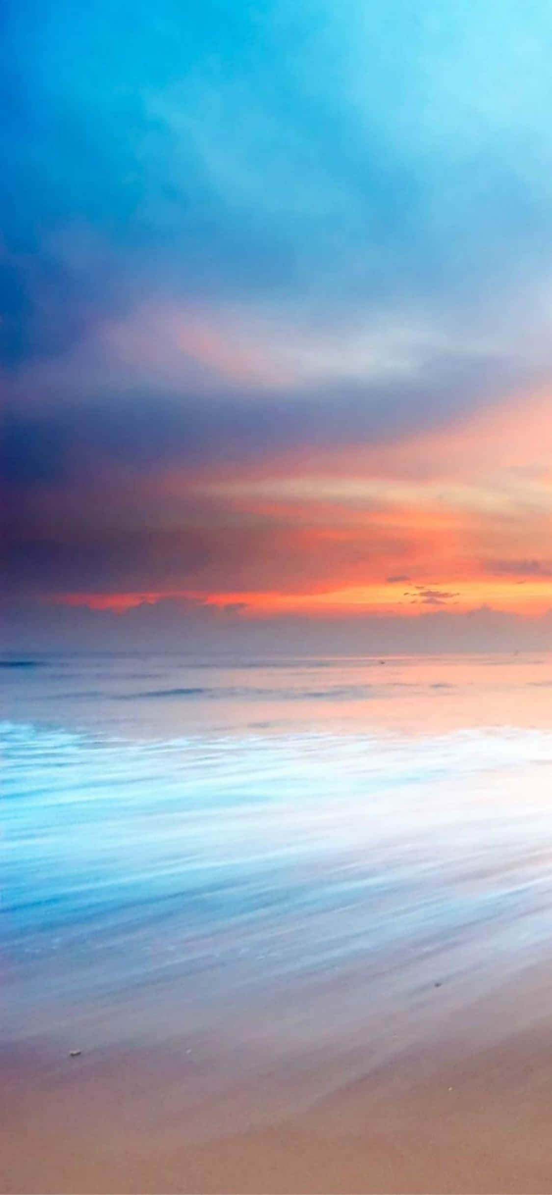 Fondo de Pantalla iPhone XS Playa Atardecer Cielo Fondos de pantalla