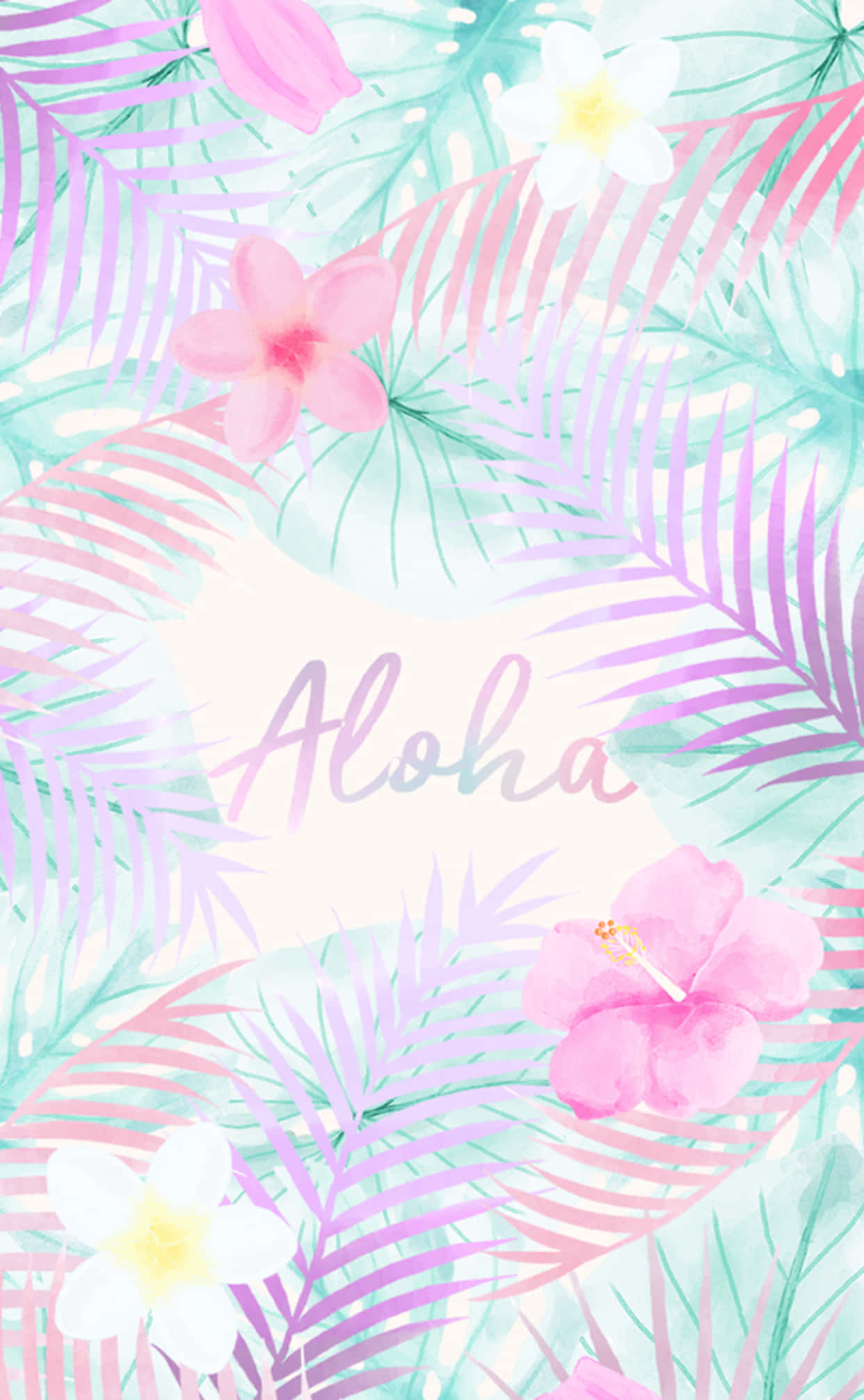 Fondo de pantalla lindo de Aloha verano para iPhone Fondos de pantalla
