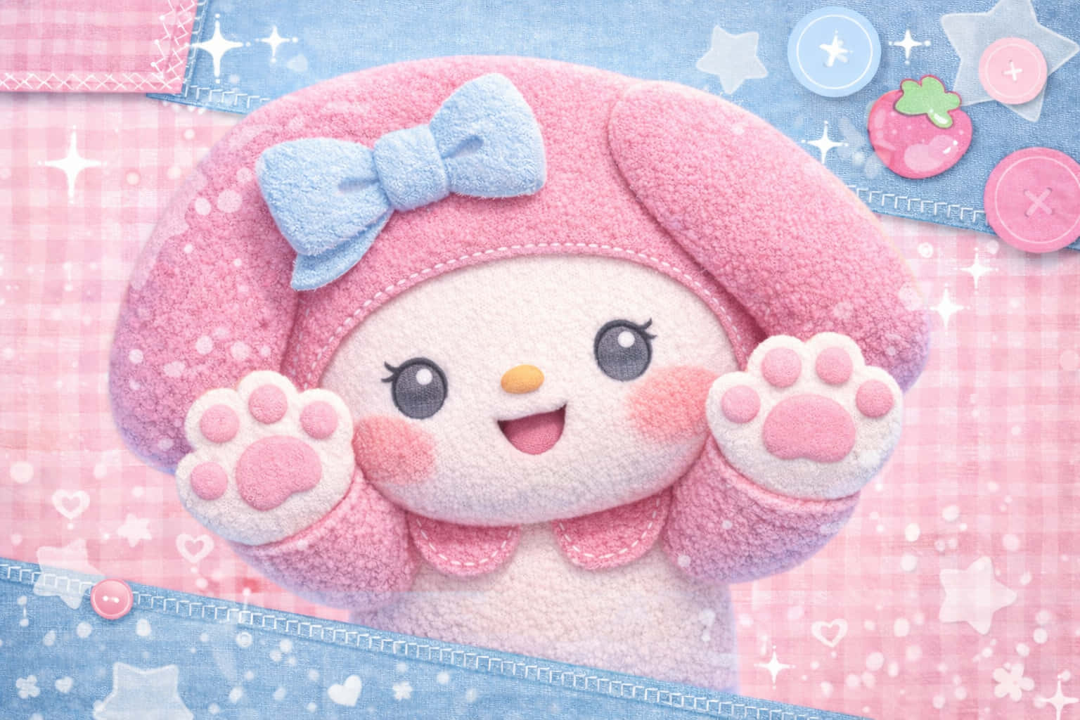 Fondo de pantalla lindo de My Melody Fondos de pantalla