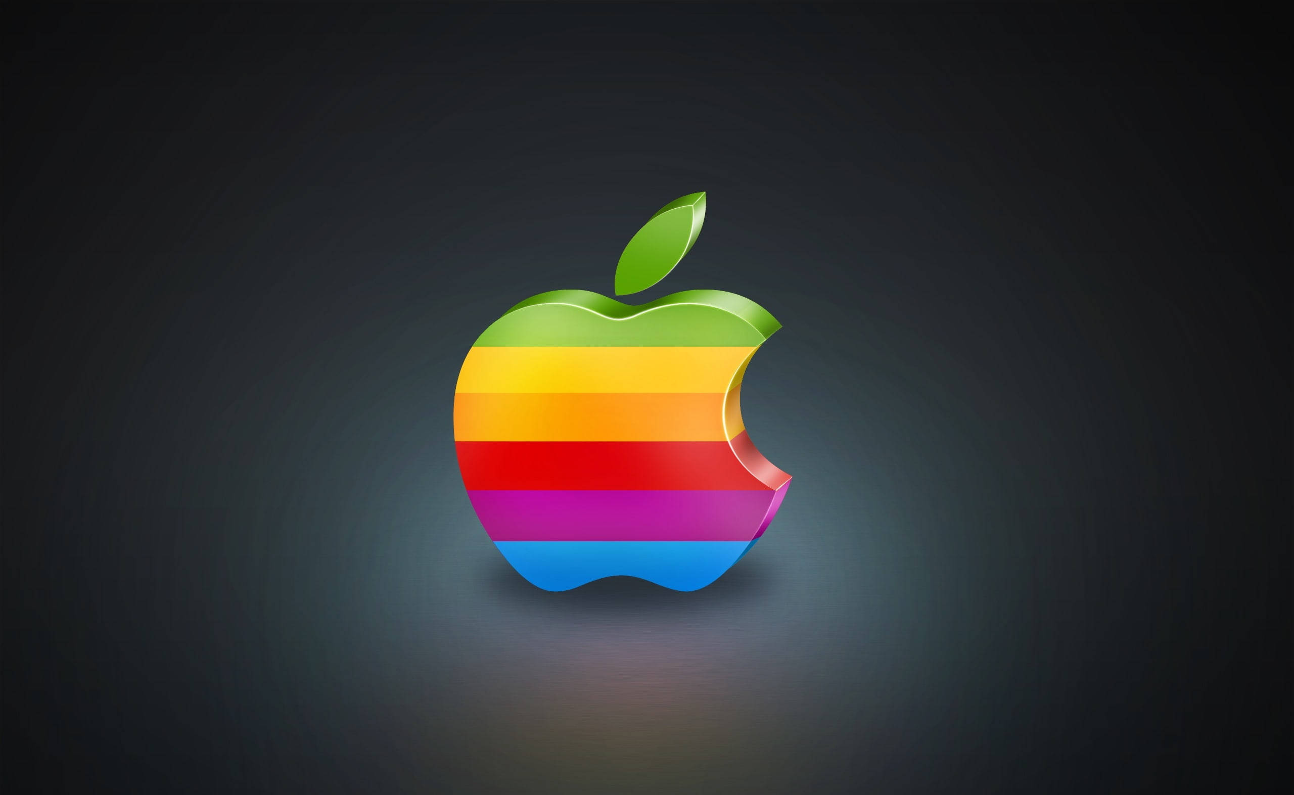 Fondo de pantalla MacBook Air con logo de Apple arcoíris Fondos de pantalla