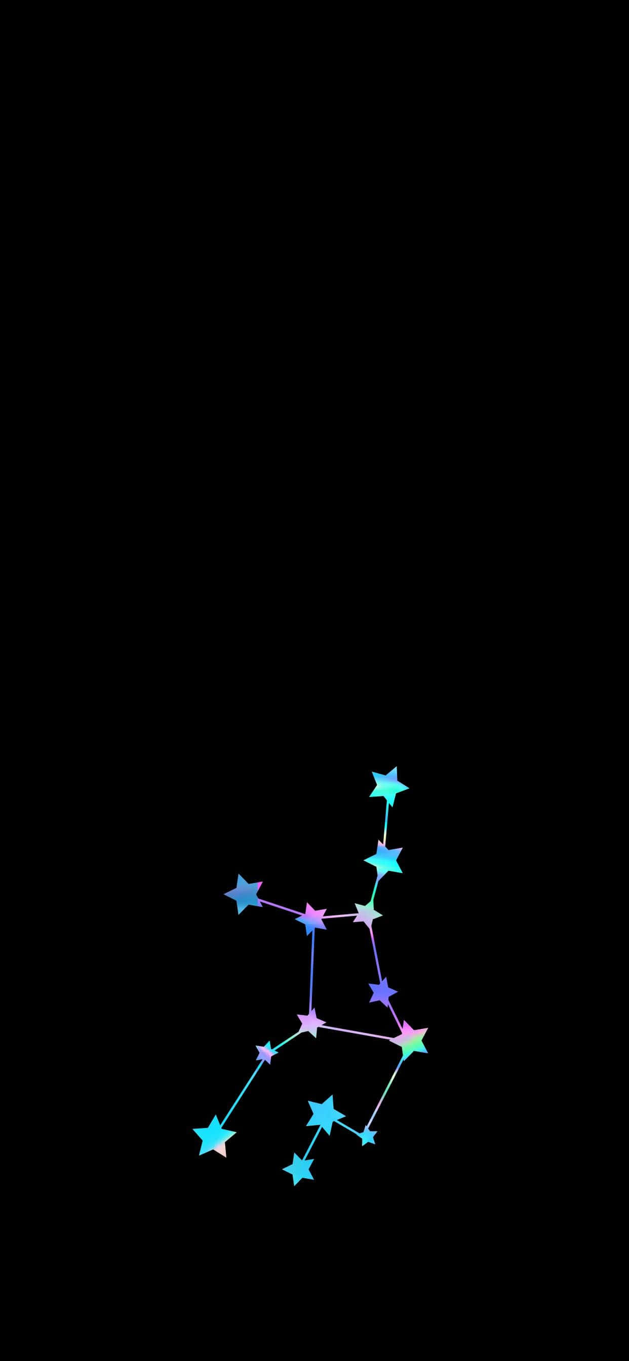Fondo de pantalla minimalista de astrología Virgo para iPhone Fondos de pantalla