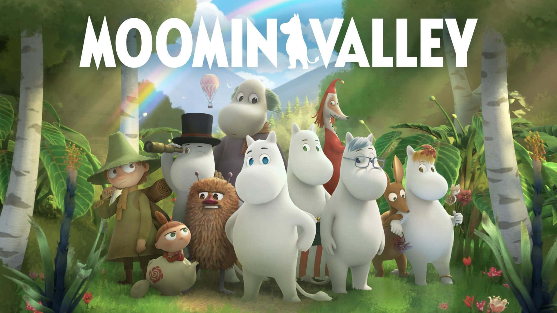 Fondo de pantalla Moomin con muchos personajes Fondos de pantalla