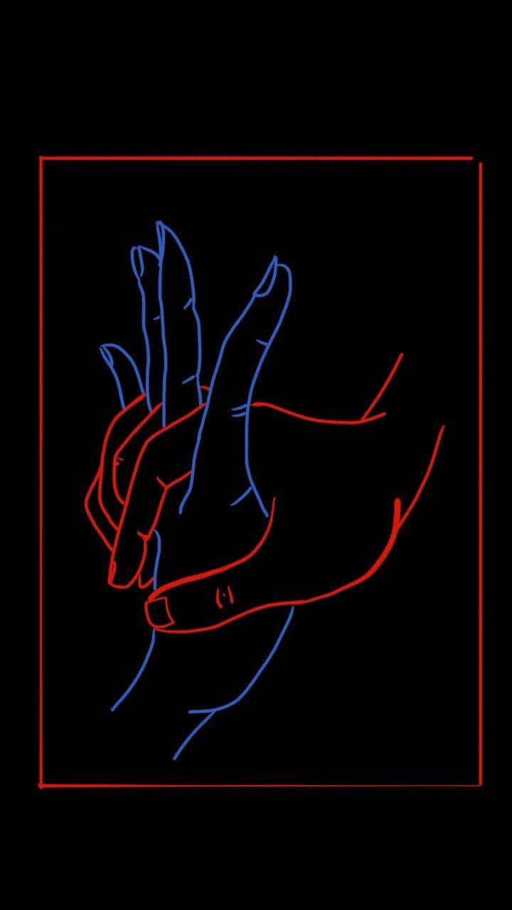 Fondo de pantalla negro audaz con retrato y texto escrito a mano Fondos de pantalla