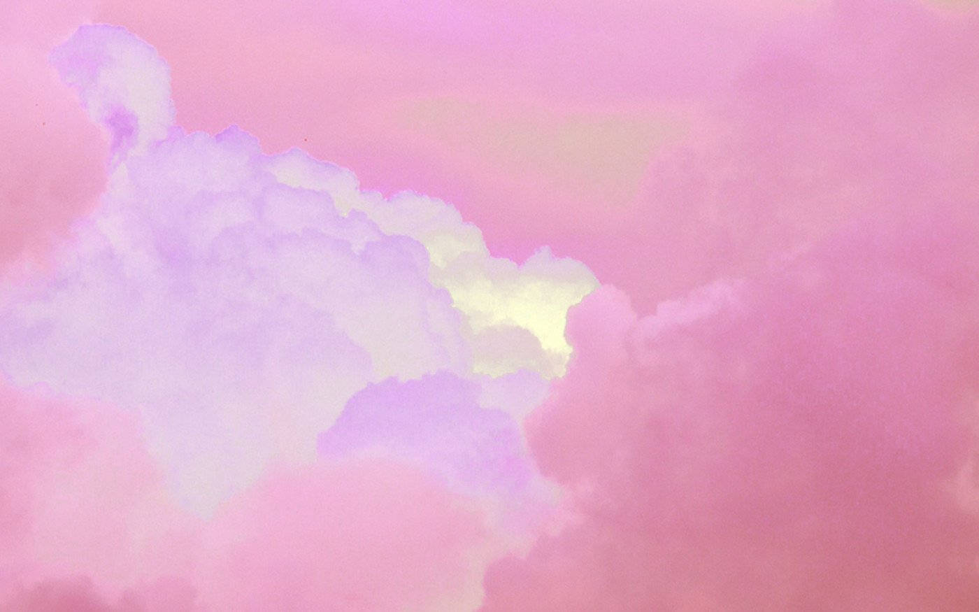 Fondo de pantalla nube rosa Fondos de pantalla