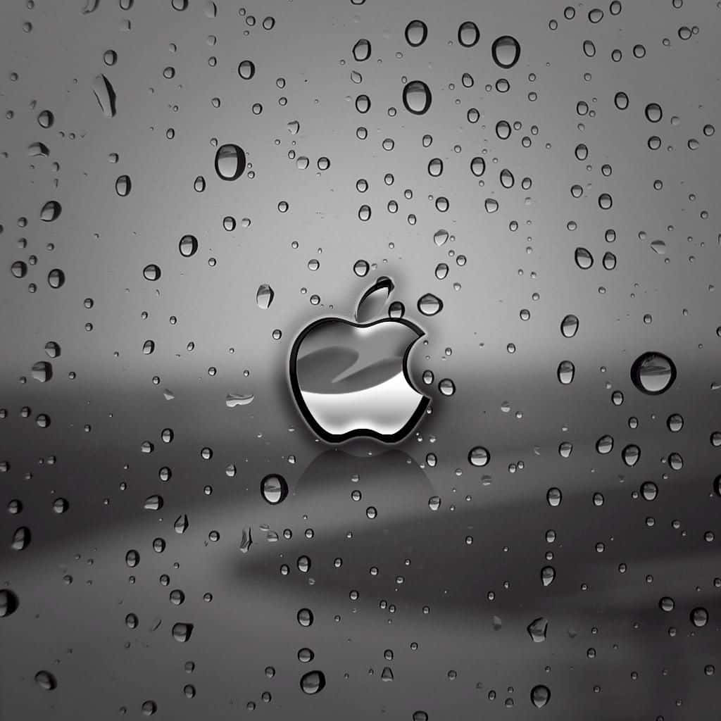Fondo de pantalla oscuro y lindo del logo de Apple para iPad Fondos de pantalla