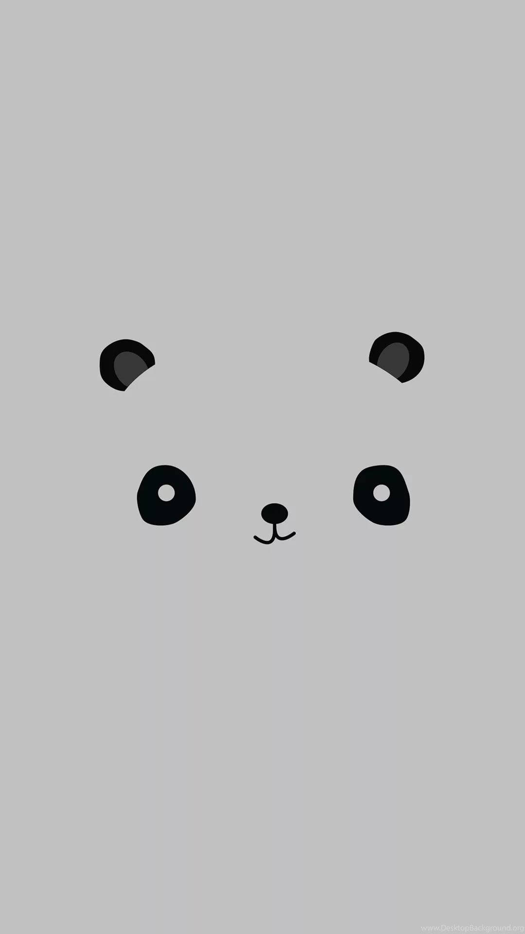 Fondo de Pantalla para iPhone con Patrón de Cara de Oso Lindo Fondos de pantalla