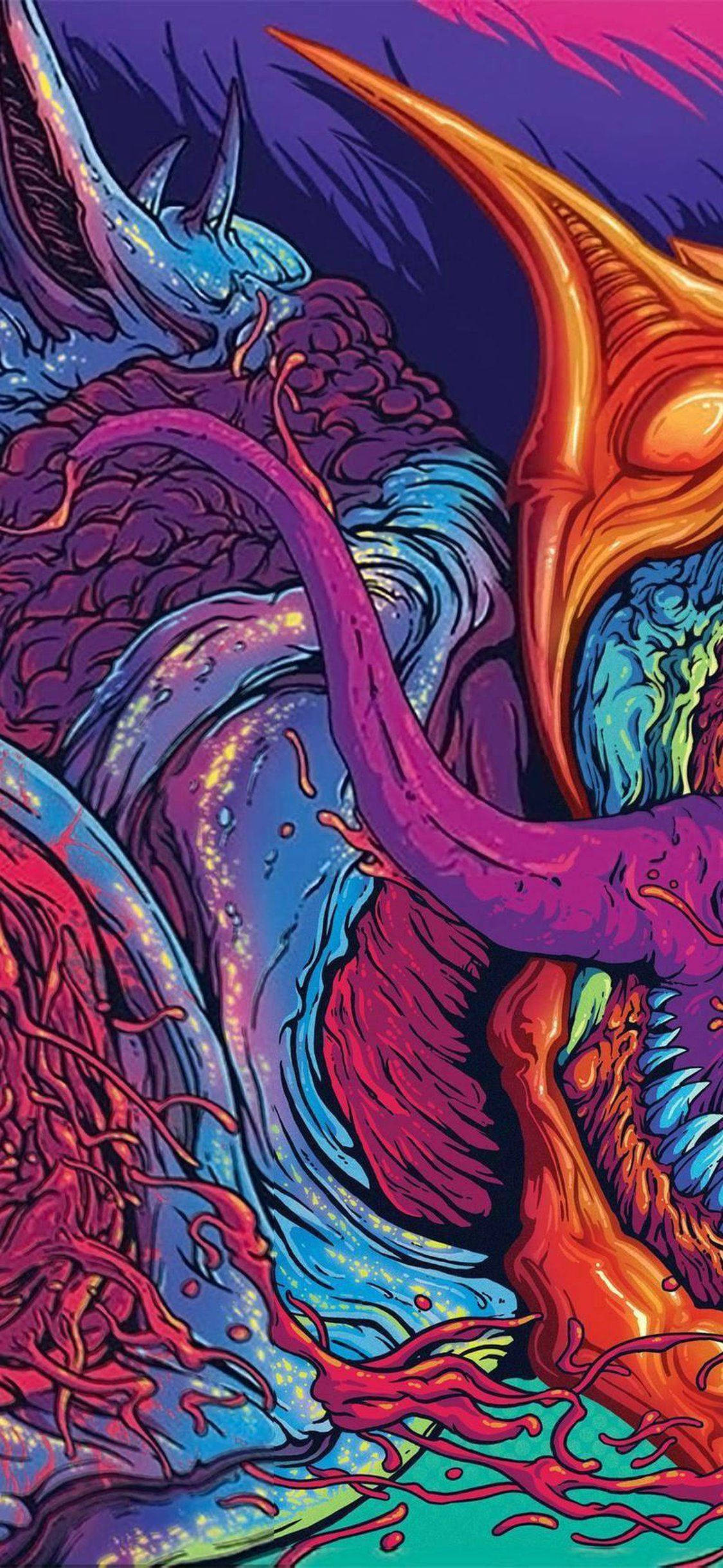 Fondo de Pantalla Psicodélico Venas Fondos de pantalla