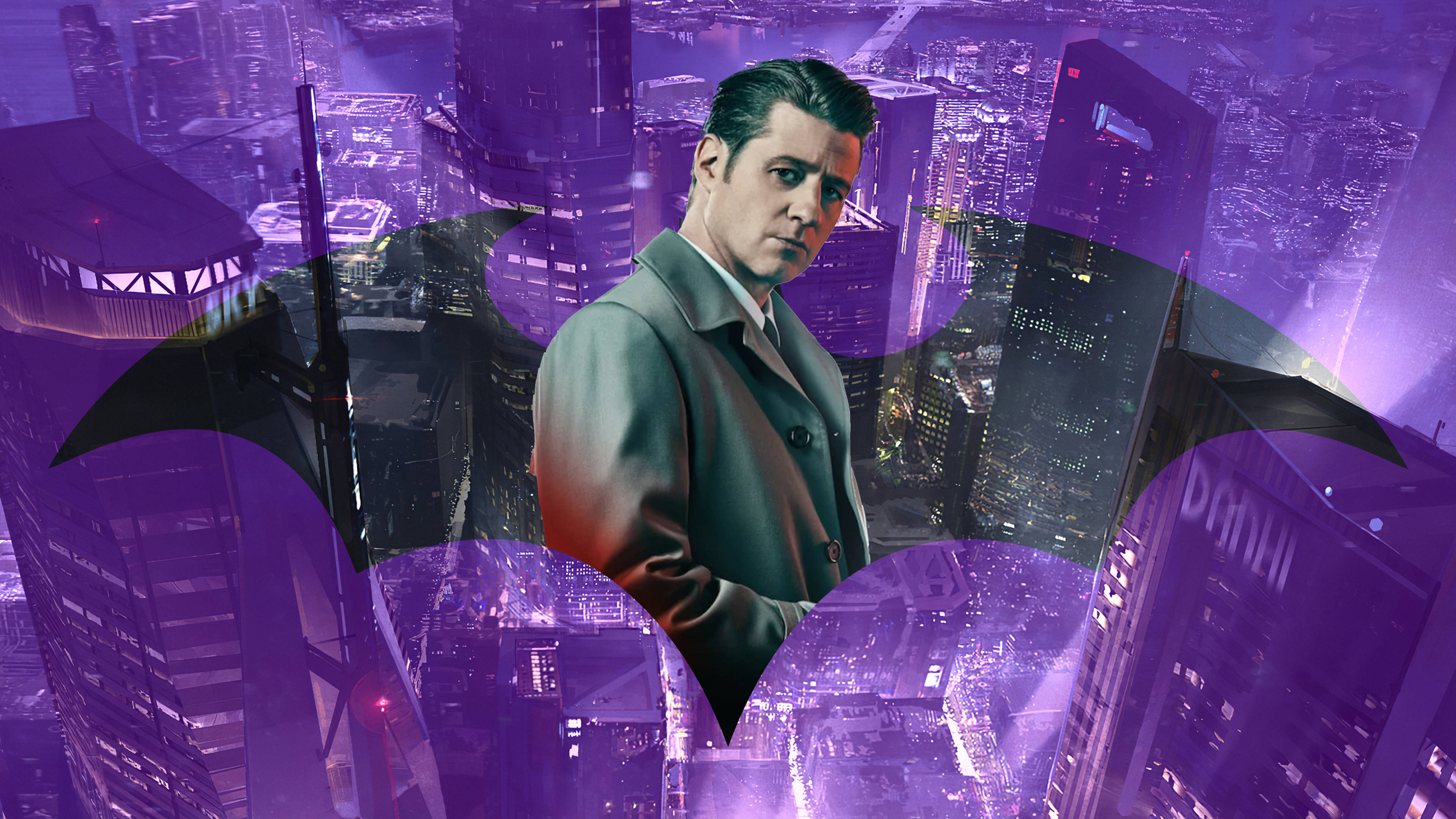 Fondo de pantalla púrpura estético 4K Gotham Fondos de pantalla