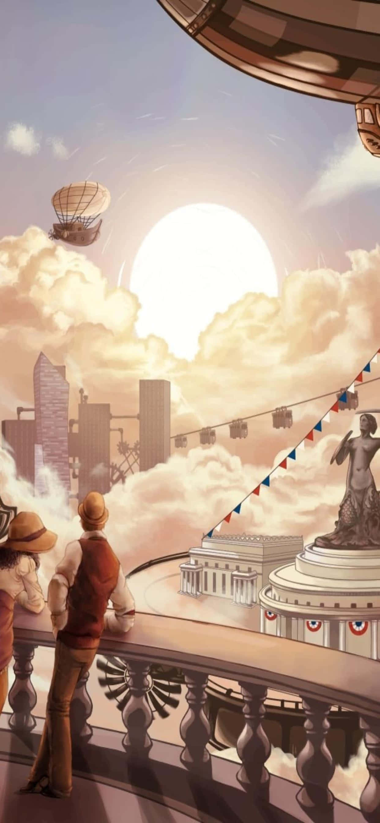 Fondo de Paraíso de iPhone Xs Max de Bioshock Infinite Fondos de pantalla