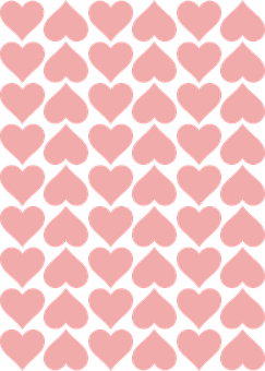 Fondo de patrón de corazones rosas Fondos de pantalla