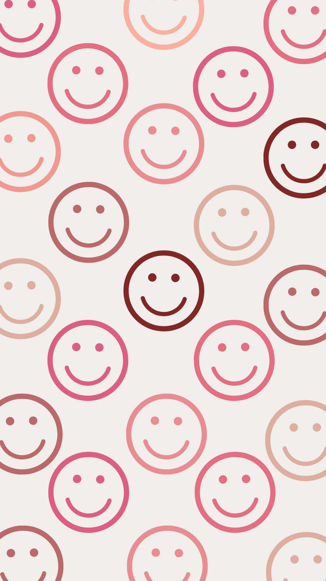 Fondo de Patrón VSCO Estético con Smileys Fondos de pantalla