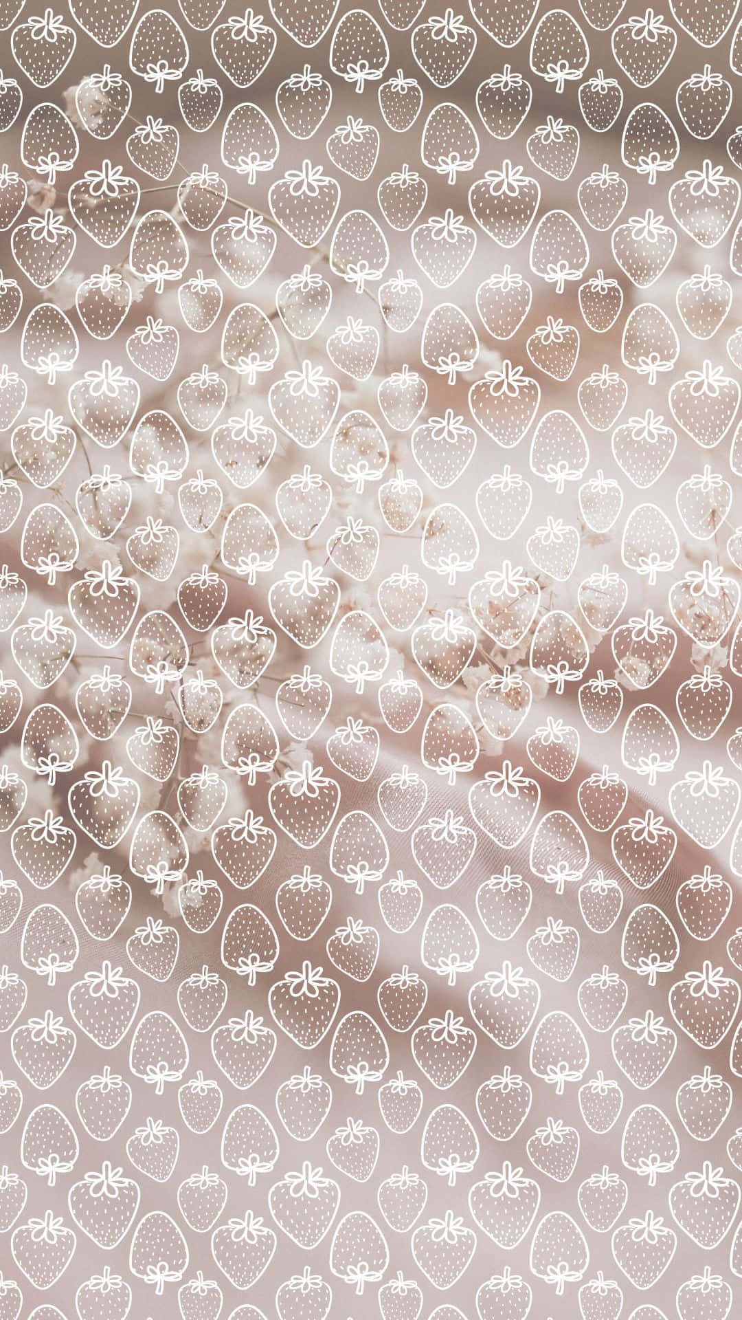 Fondo de Patrón VSCO Estético de Fresas Fondos de pantalla