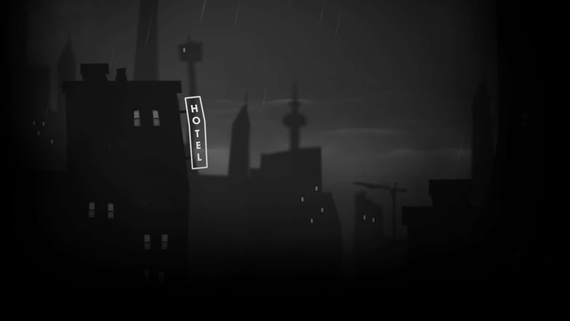 Fondo de PC con Ciudad Anime Negra y Estética Oscura Fondos de pantalla