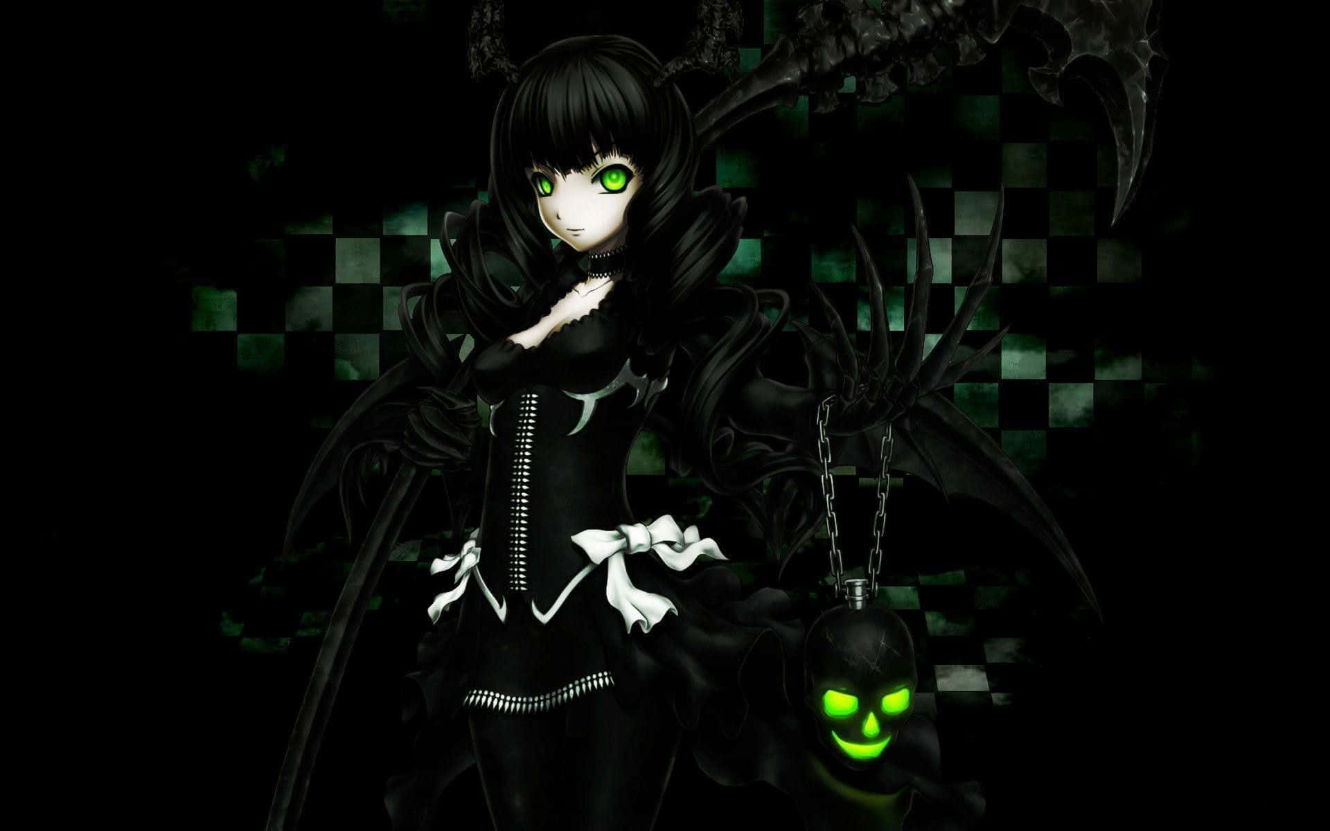Fondo de perfil anime en verde y negro a cuadros Fondos de pantalla