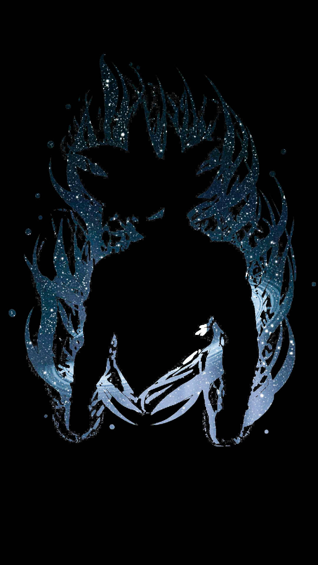 Fondo de perfil de Goku Black oscuro