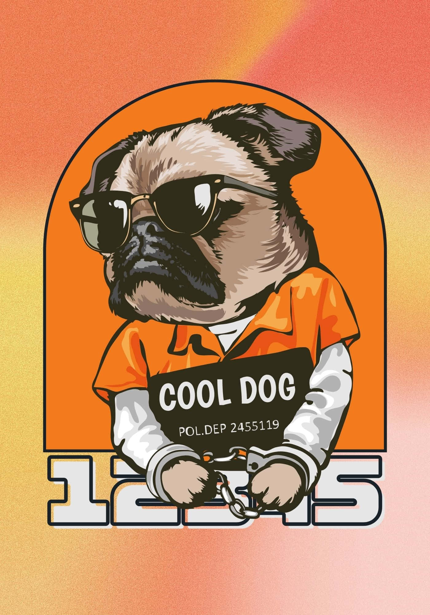 Fondo de Perro Pug Naranja Genial Fondos de pantalla