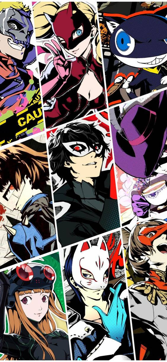 Fondo de Persona 5 con estética colorida Fondos de pantalla