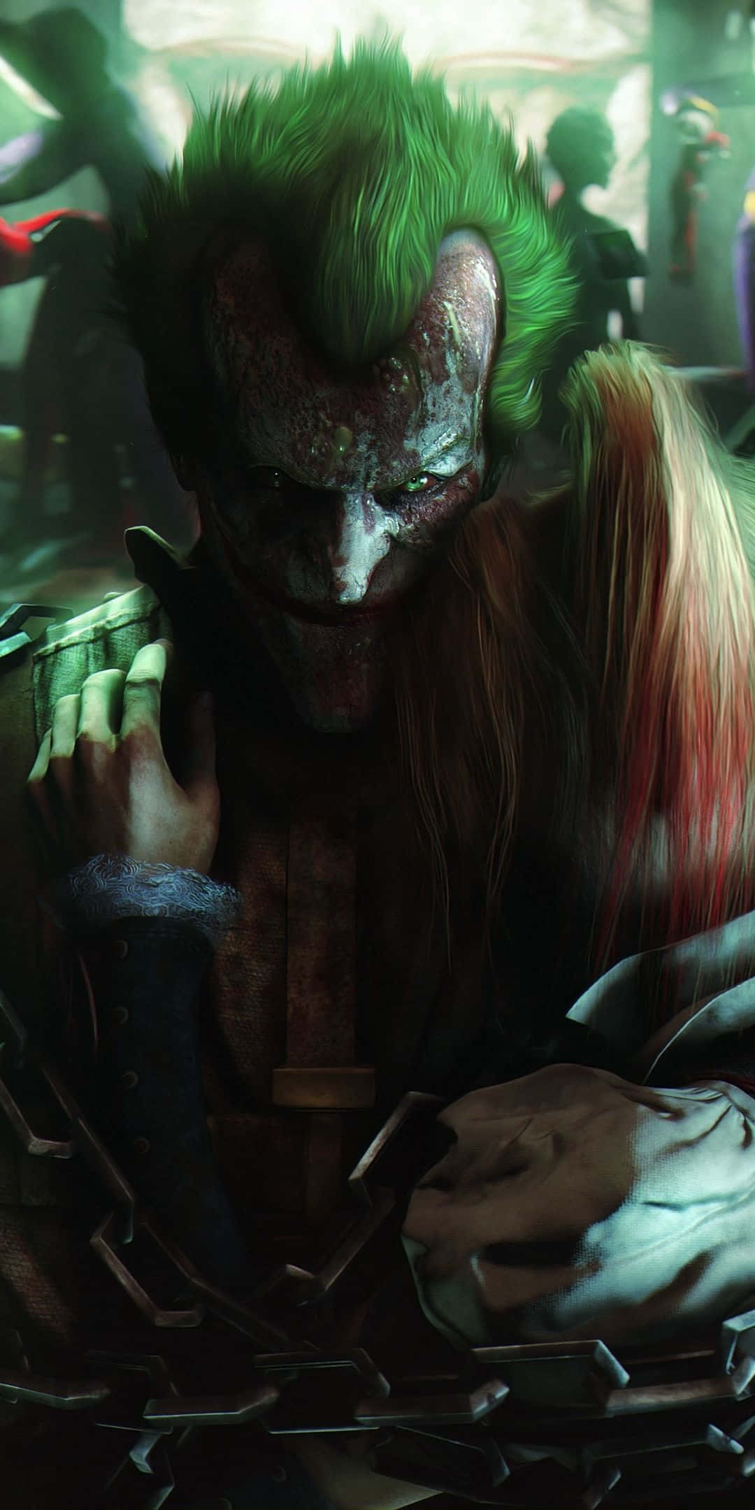 Fondo de personaje de juego Joker de Batman Arkham City en Pixel 3 Fondos de pantalla