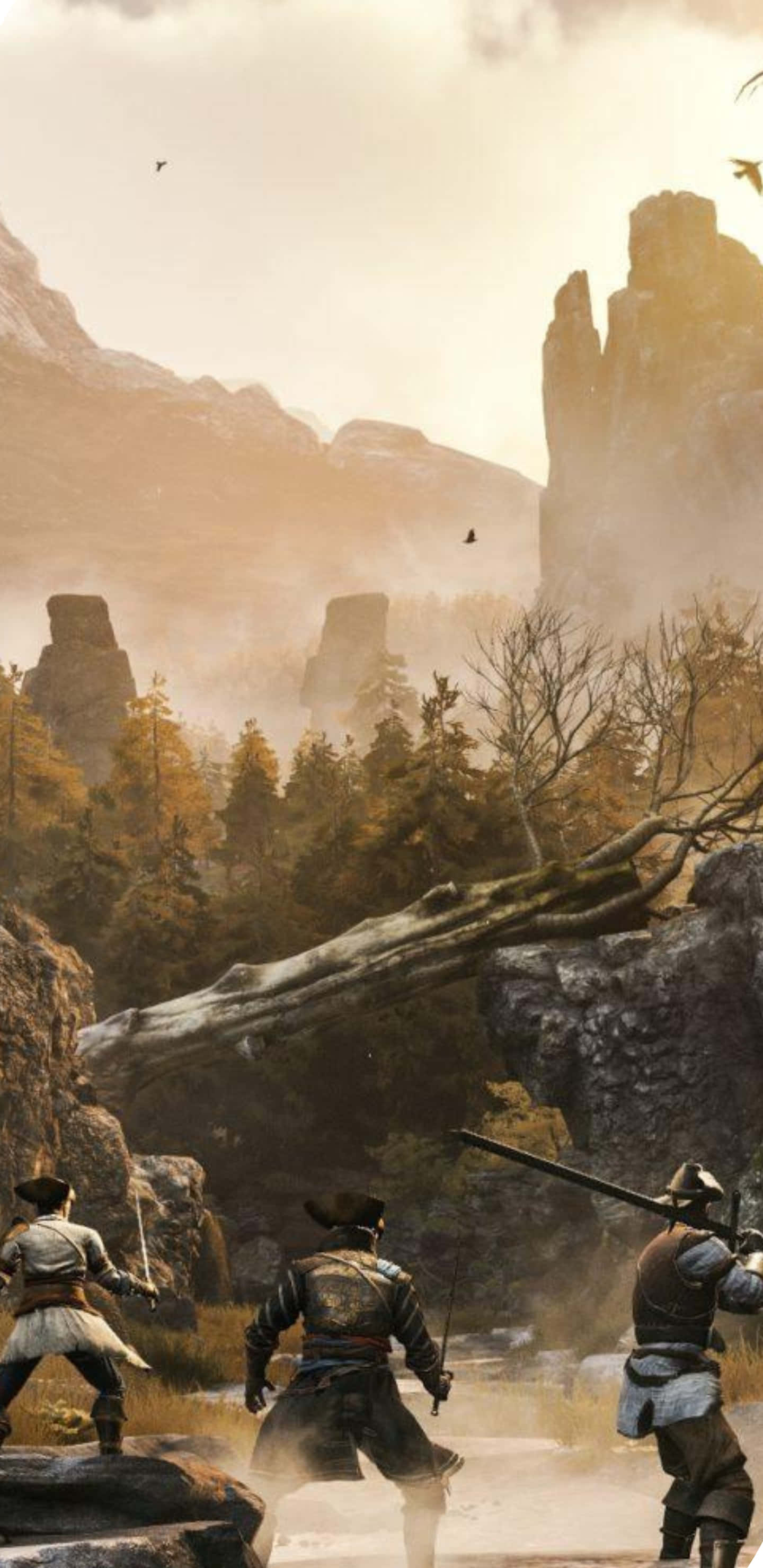 Fondo de Pixel 3xl de Greedfall: Fiesta y Monstruo Volador Fondos de pantalla