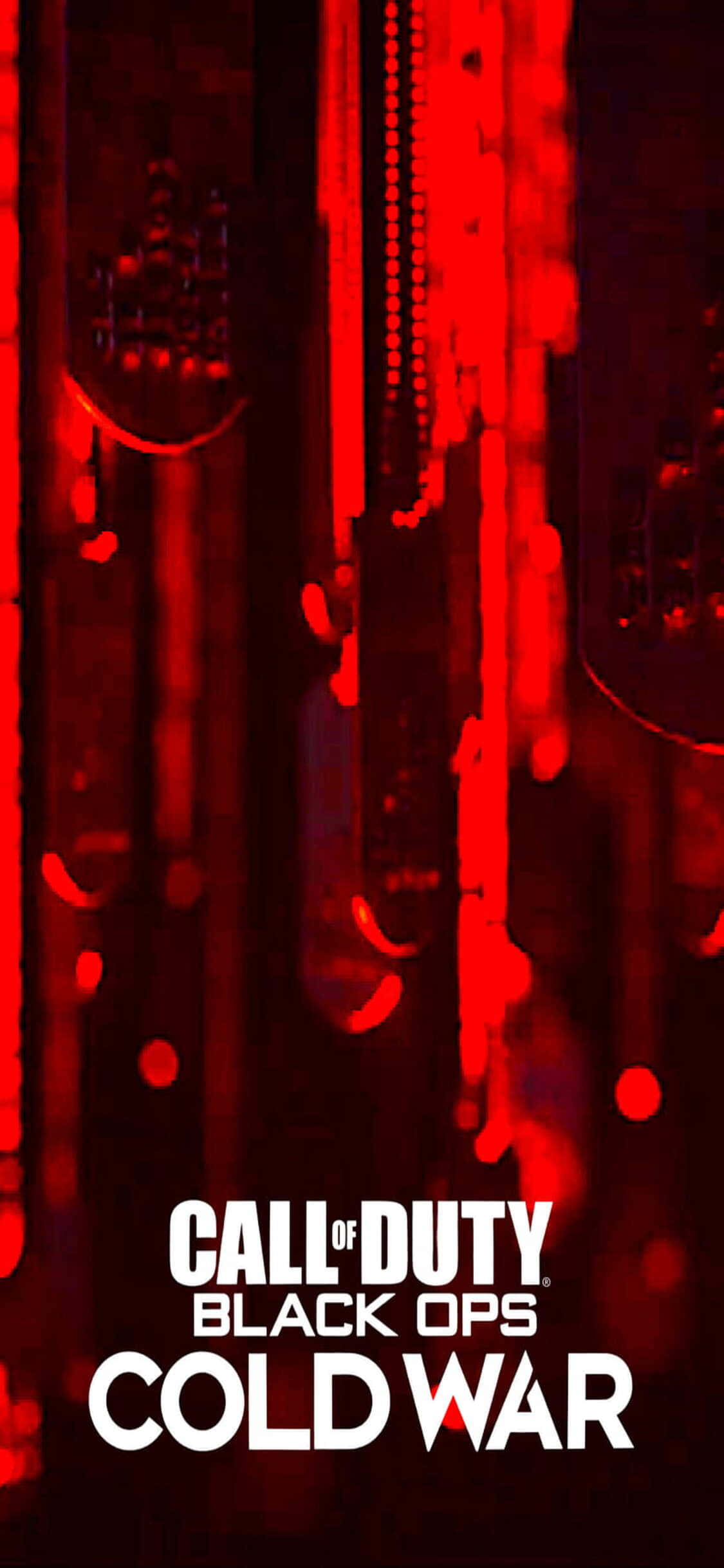 Fondo de Placa de Sangre de Call of Duty Black Ops Cold War para iPhone XS Fondos de pantalla