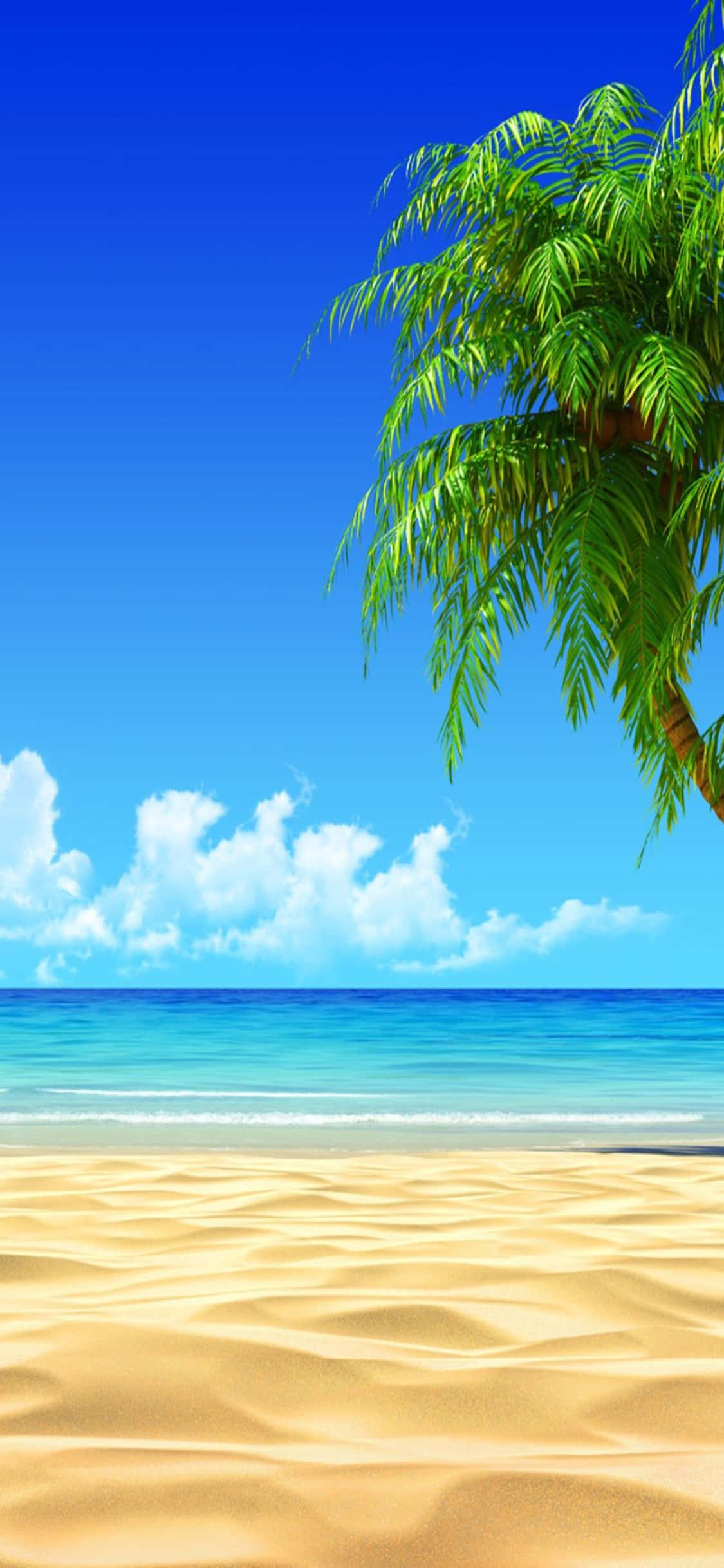 Fondo de playa con líneas para iPhone Xs Fondos de pantalla