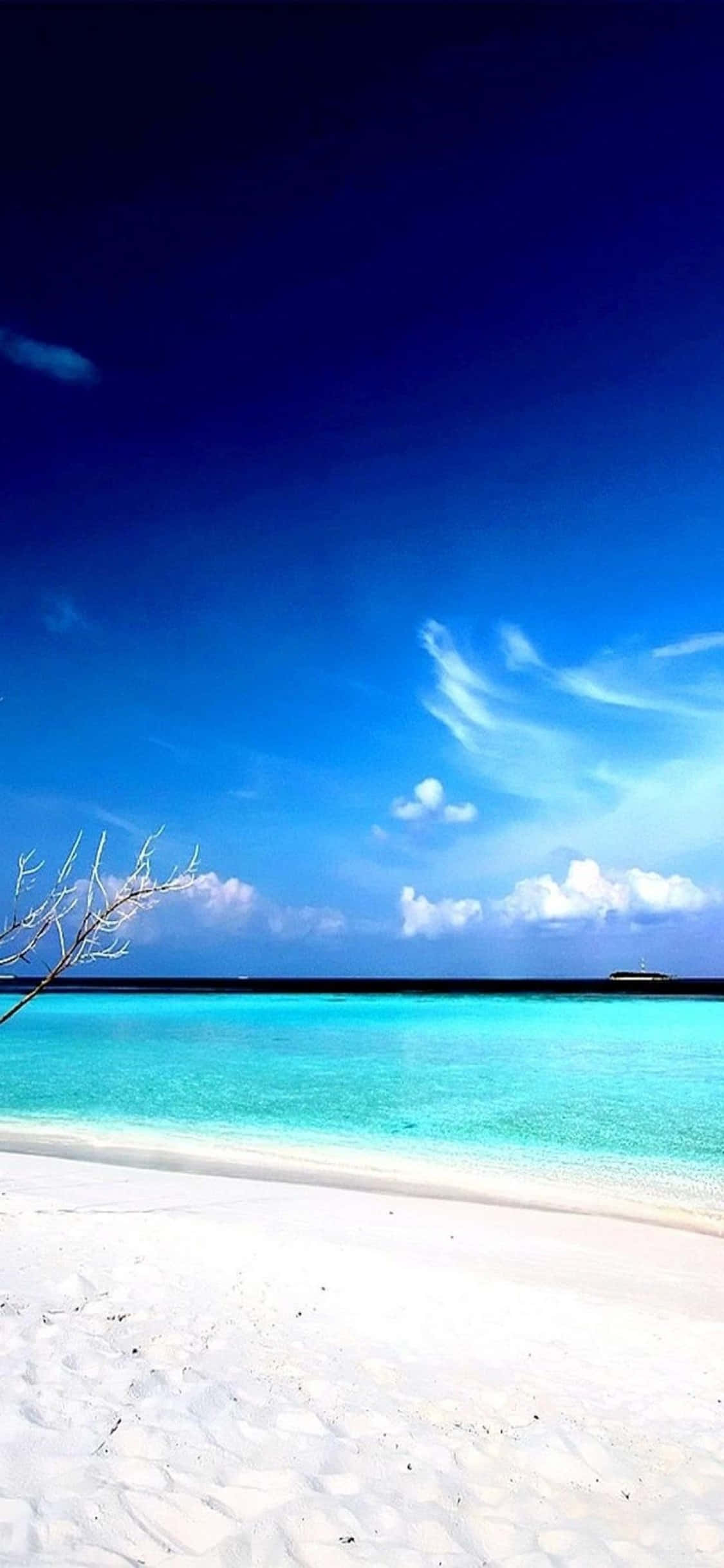 Fondo de Playa iPhone XS Aguas Cerúleas Fondos de pantalla