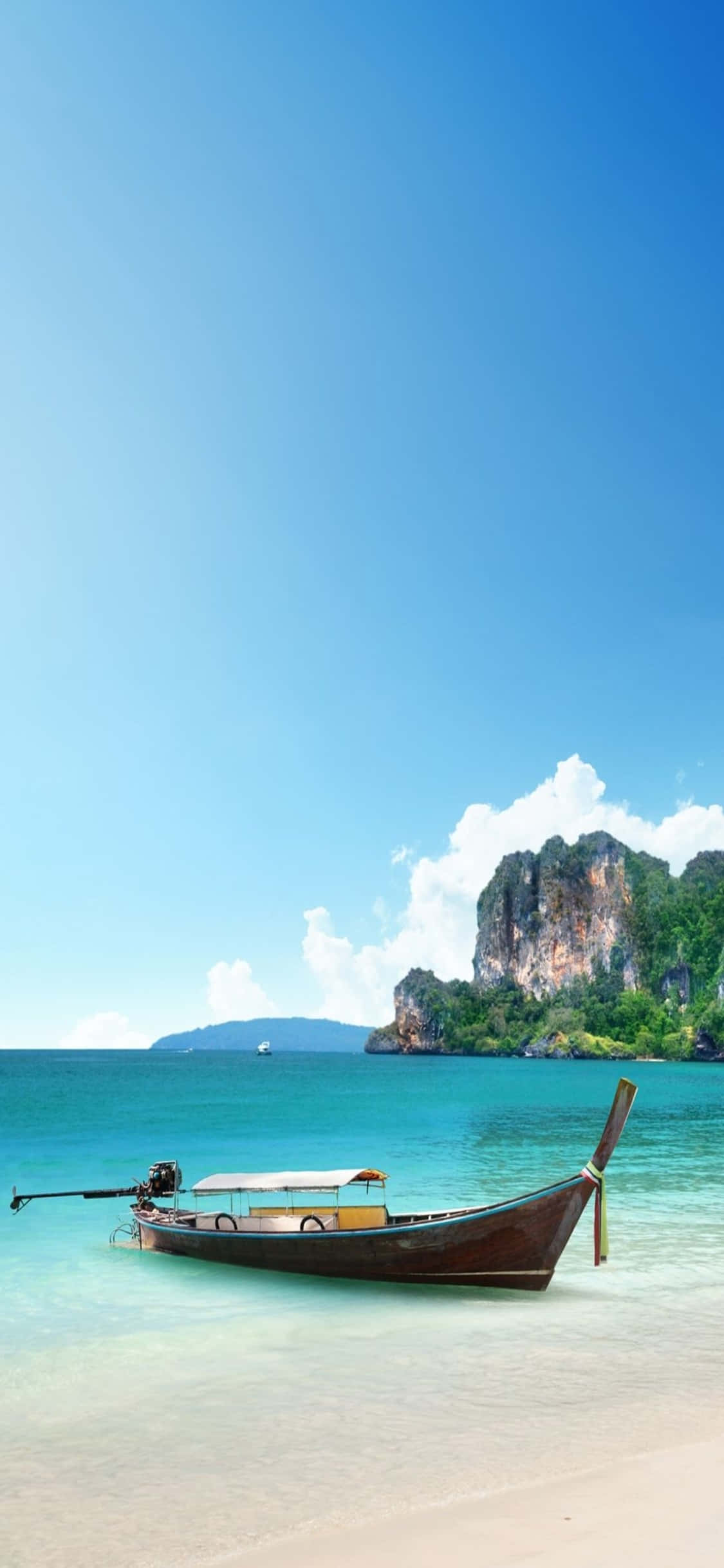 Fondo de Playa Krabi para iPhone XS Fondos de pantalla