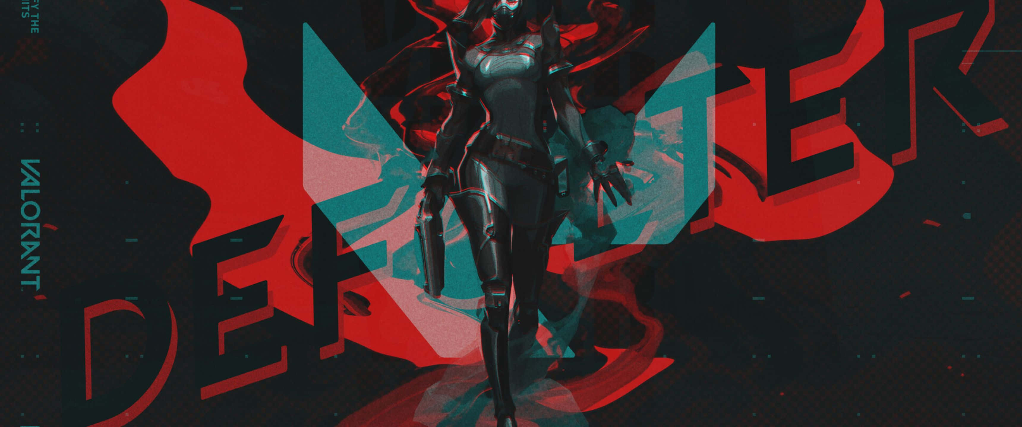 Fondo de póster de Viper de Valorant en 3440x1440p Fondos de pantalla