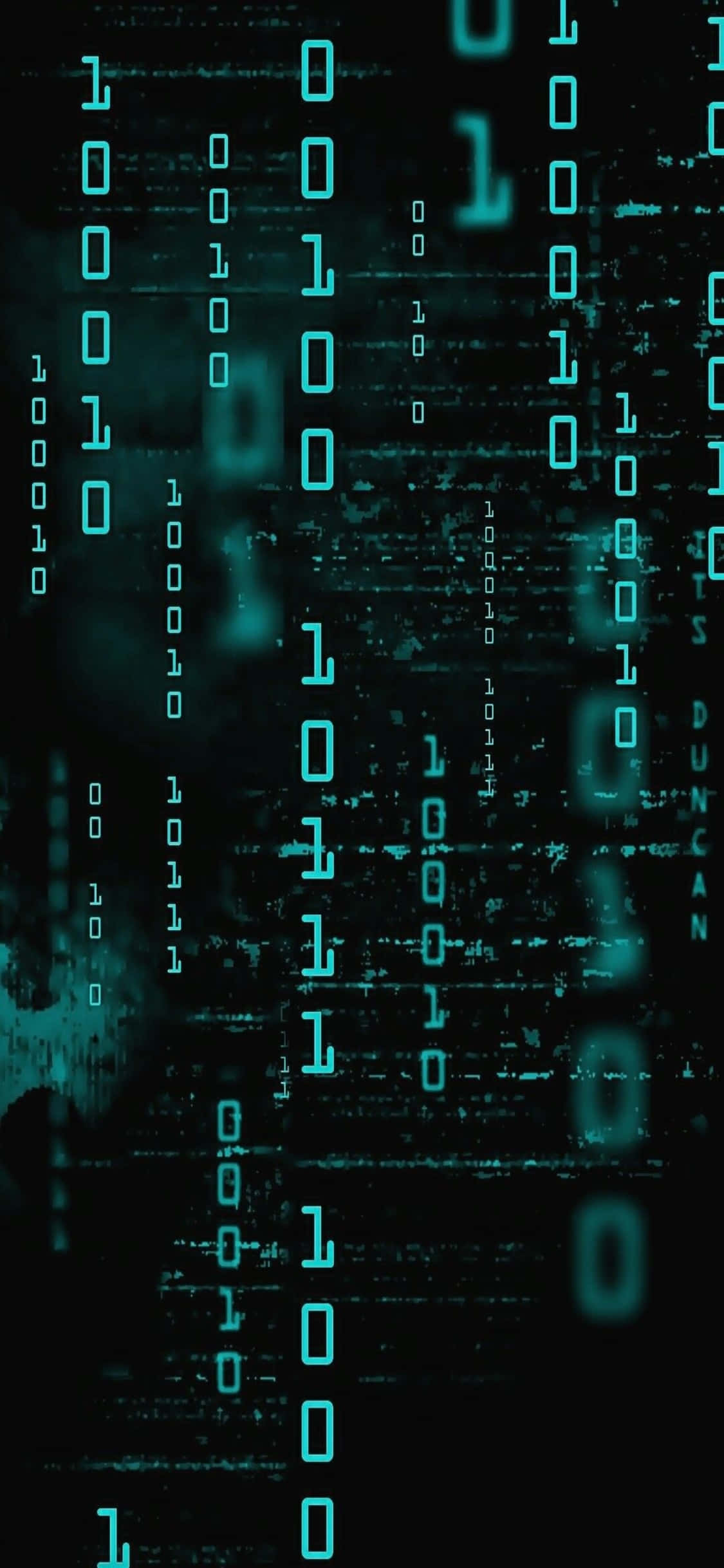 Fondo de Programación iPhone Xs Código Binario Cibernético Fondos de pantalla