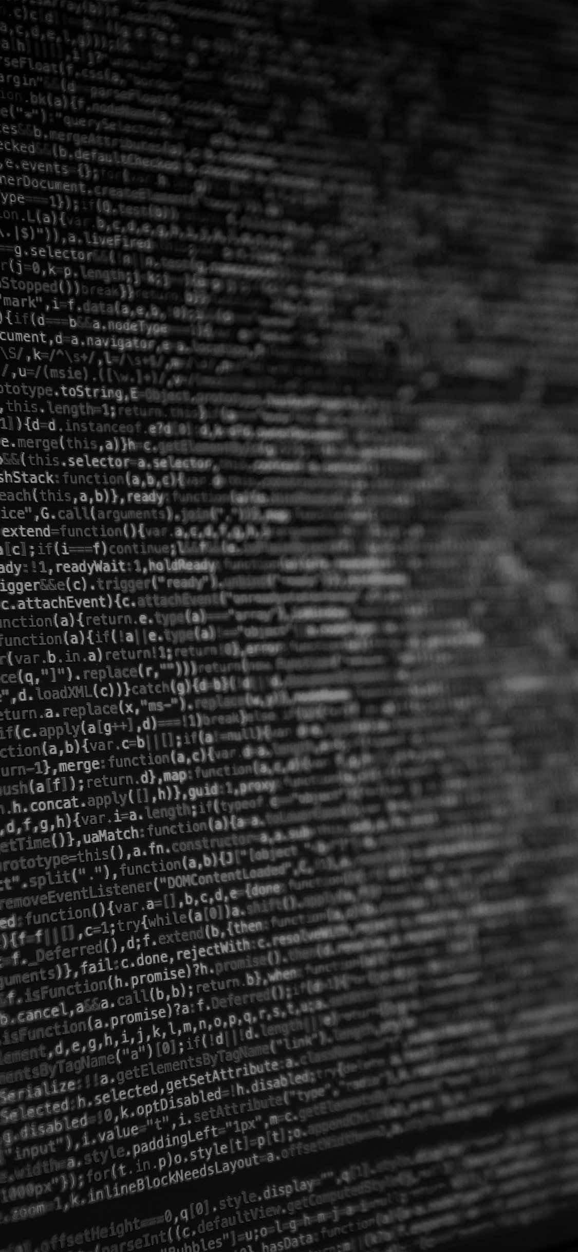 Fondo de Programación iPhone Xs Código Indistinto Fondos de pantalla
