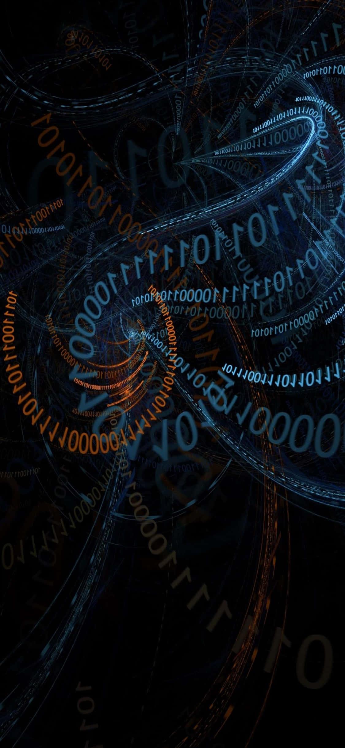 Fondo de Programación iPhone Xs con Código Giratorio Fondos de pantalla