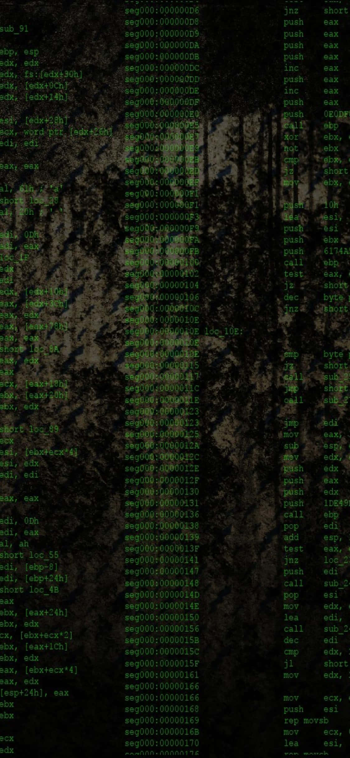 Fondo de programación para iPhone Xs con código continuo Fondos de pantalla