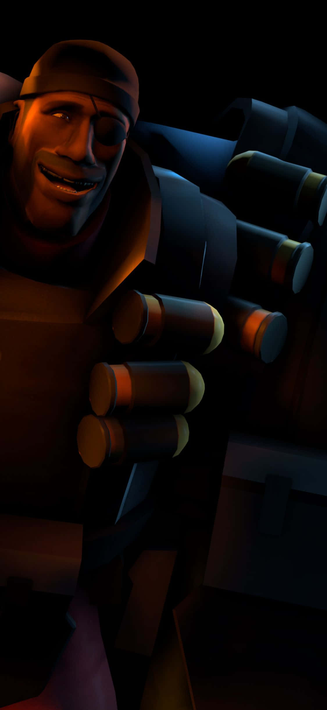 Fondo de Retrato de Demoman Sonriente para iPhone XS de Team Fortress 2 Fondos de pantalla