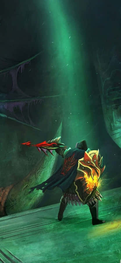 Fondo de Runescape para iPhone XS Guerrero en una cueva Fondos de pantalla
