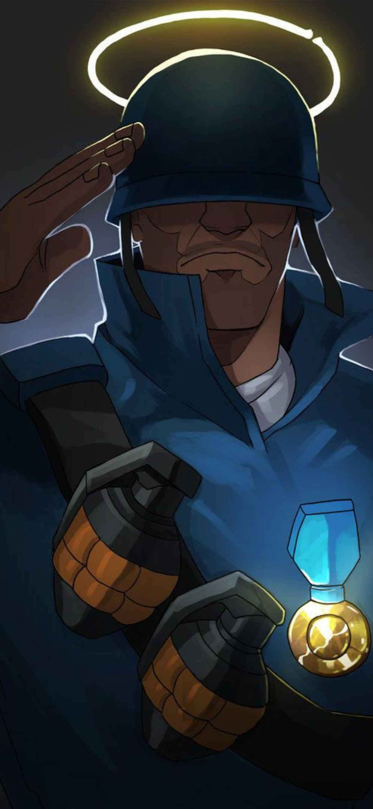 Fondo de Soldado Azul para iPhone XS Max de Team Fortress 2 Fondos de pantalla