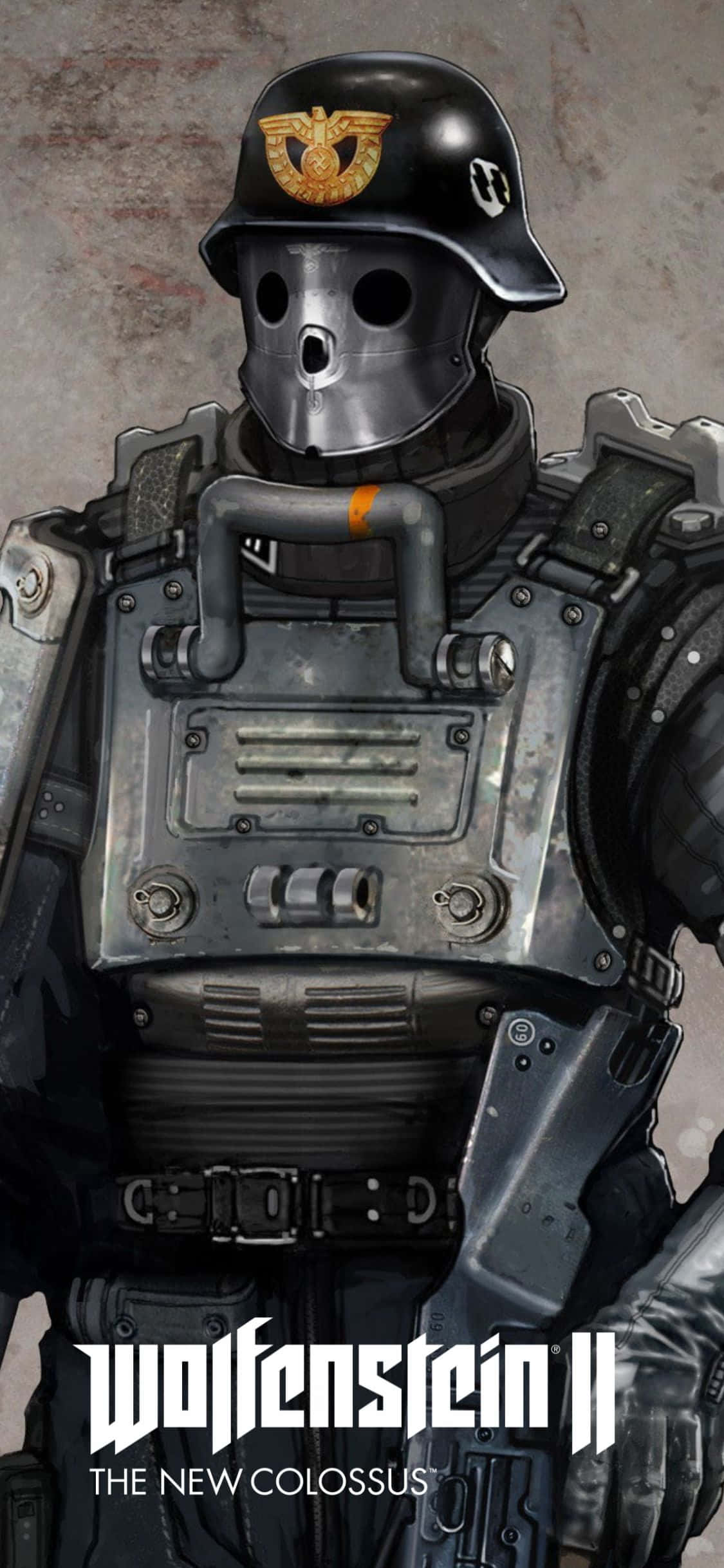 Fondo de Soldado de Patrulla de Wolfenstein II para iPhone XS Fondos de pantalla