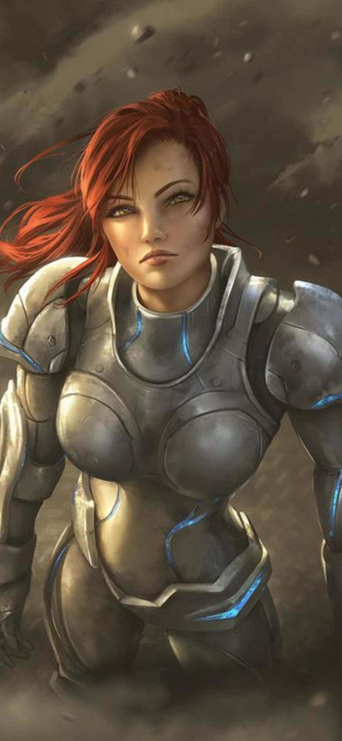 Fondo de StarCraft II con Cabello Rojo para iPhone X Fondos de pantalla