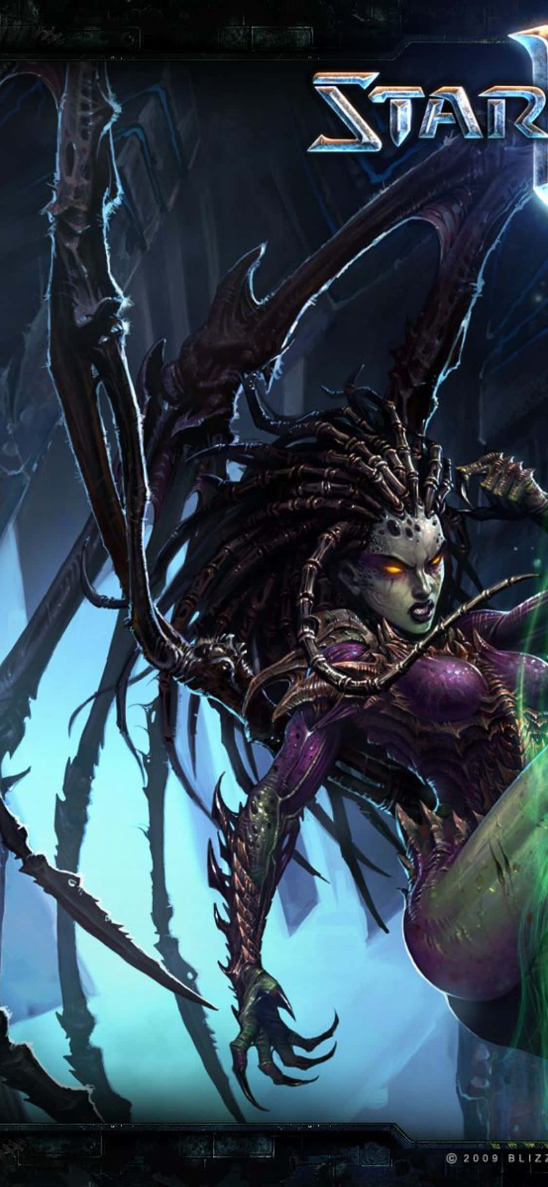 Fondo de StarCraft II para iPhone X con púas Fondos de pantalla
