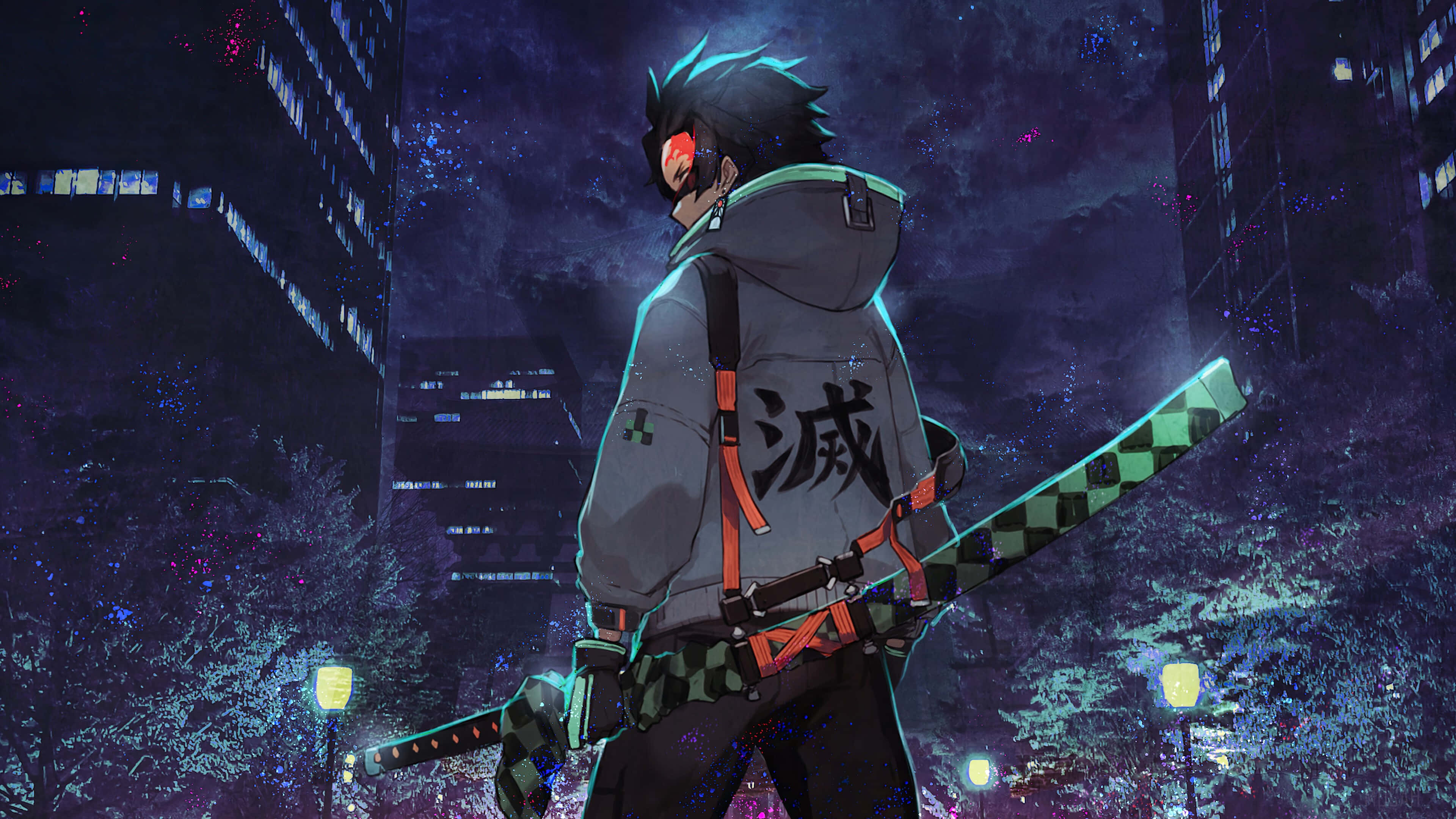 Fondo de Tanjiro de Demon Slayer en 4K Fondos de pantalla