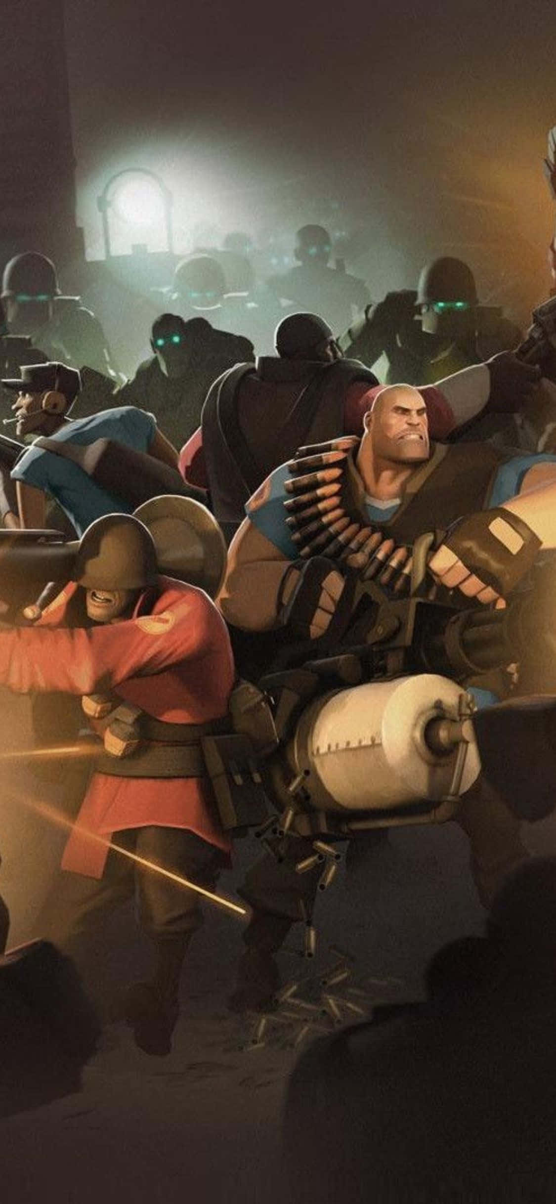 Fondo de Team Fortress 2 en Zona de Guerra para iPhone XS Fondos de pantalla