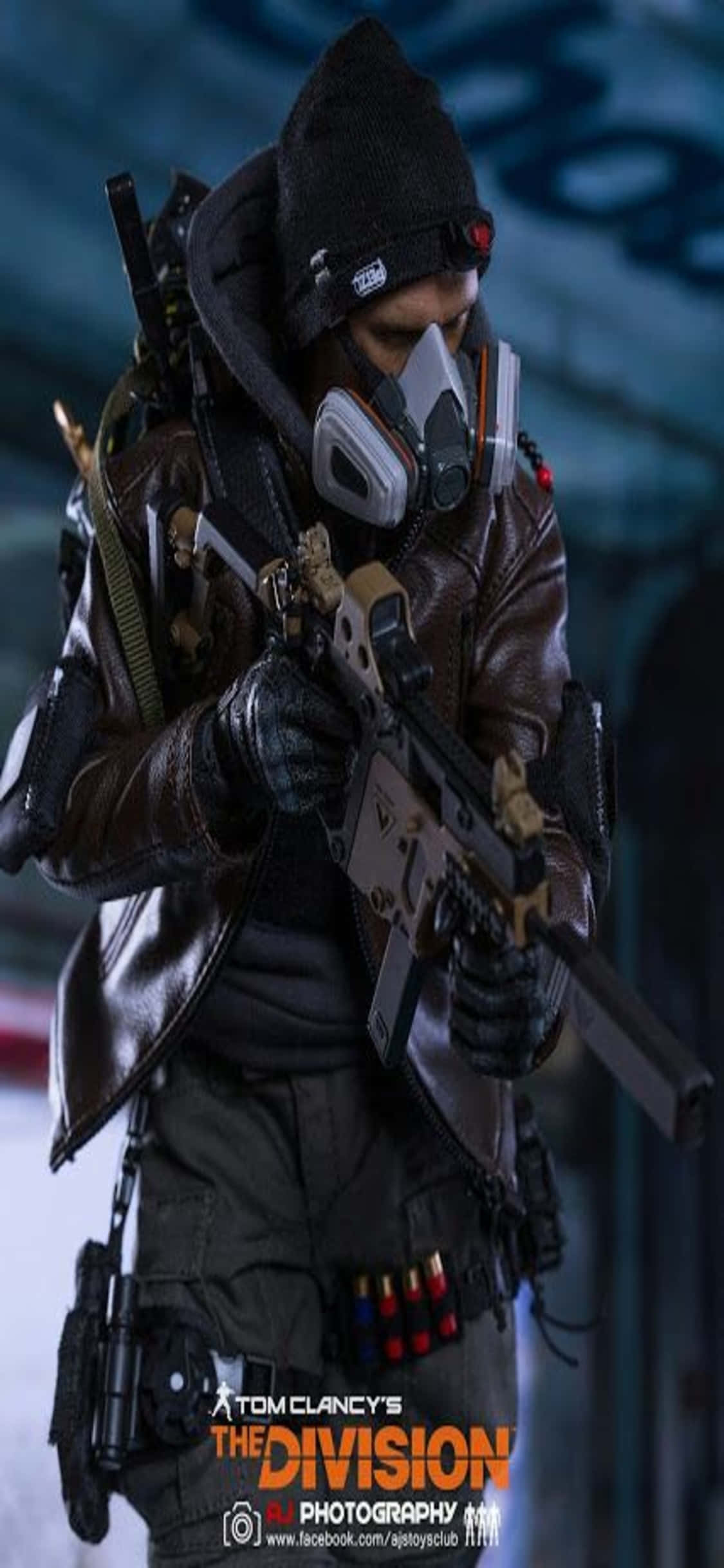 Fondo de The Division para iPhone XS: Hombre Enmascarado con Equipo Completo Fondos de pantalla