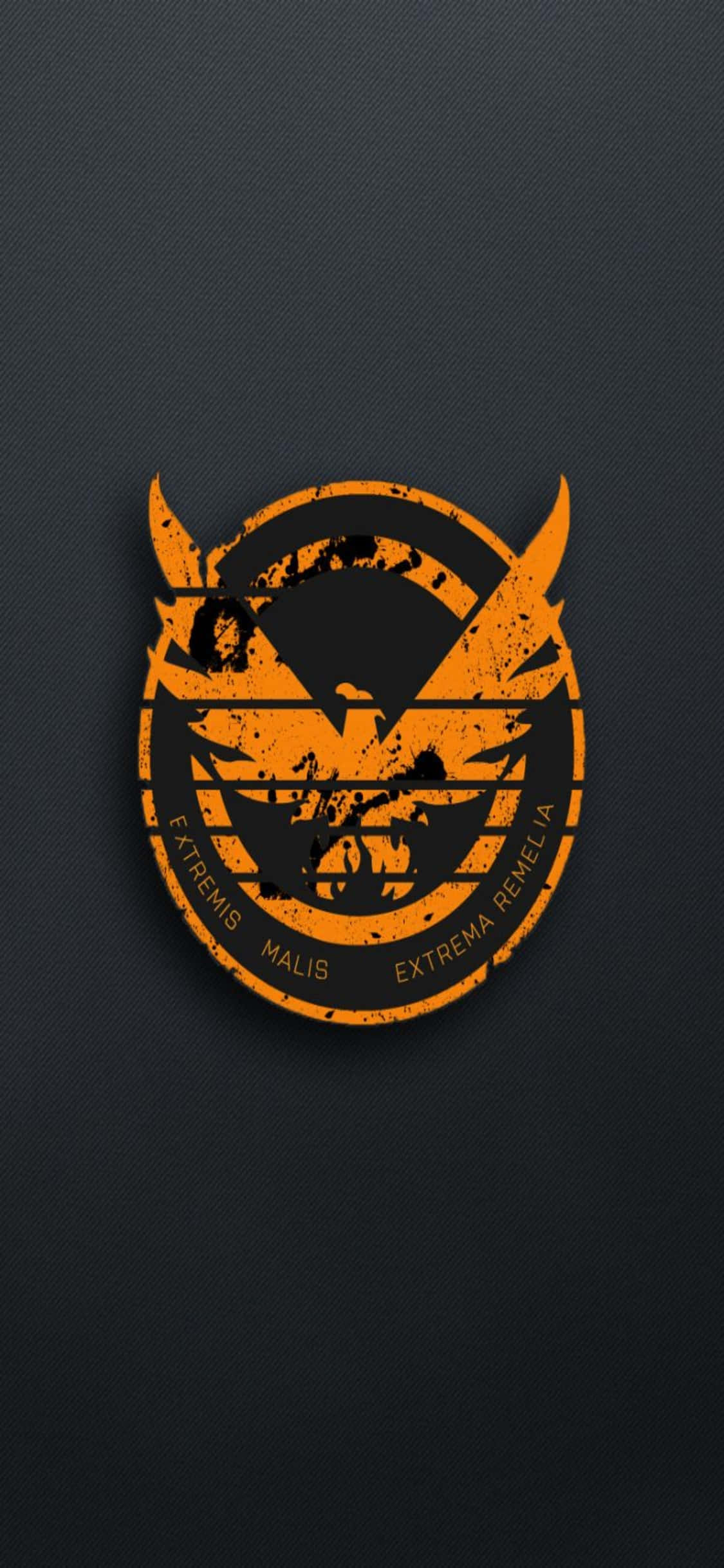 Fondo de The Division para iPhone XS: Logo Fénix naranja Fondos de pantalla