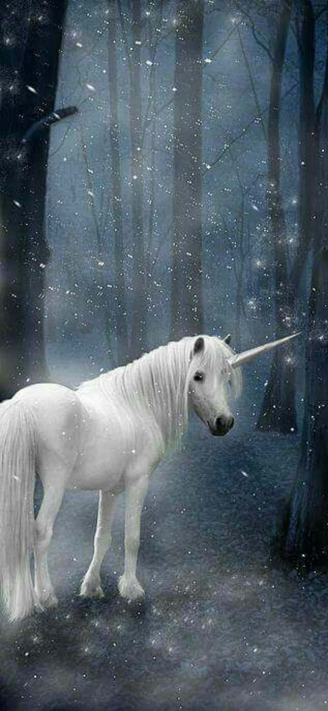 Unicornio con pelaje blanco y fondo de cabello Fondos de pantalla