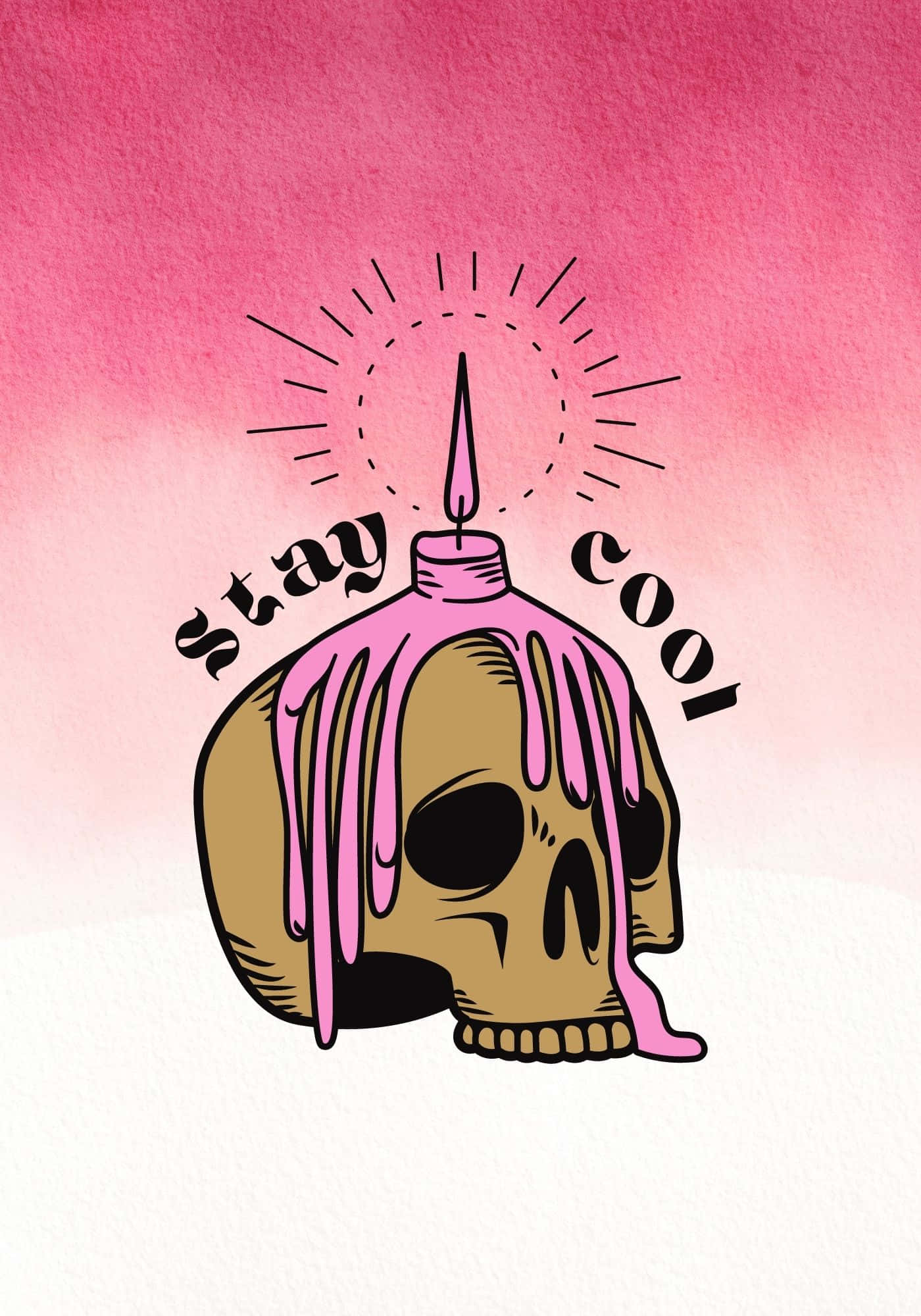 Fondo de Vela Derritiéndose y Calavera Fondos de pantalla