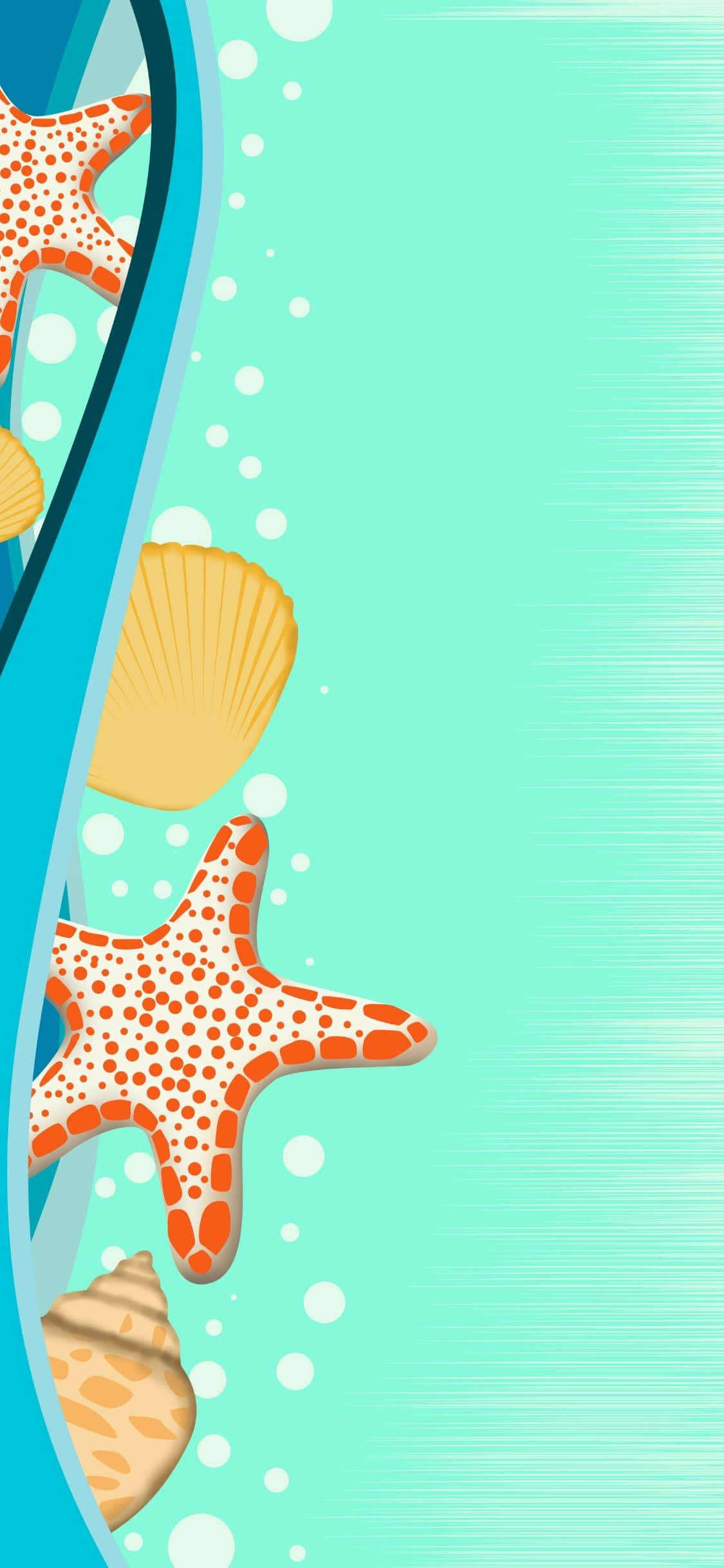 Fondo de Verano para iPhone X con Ilustración Vectorial Fondos de pantalla