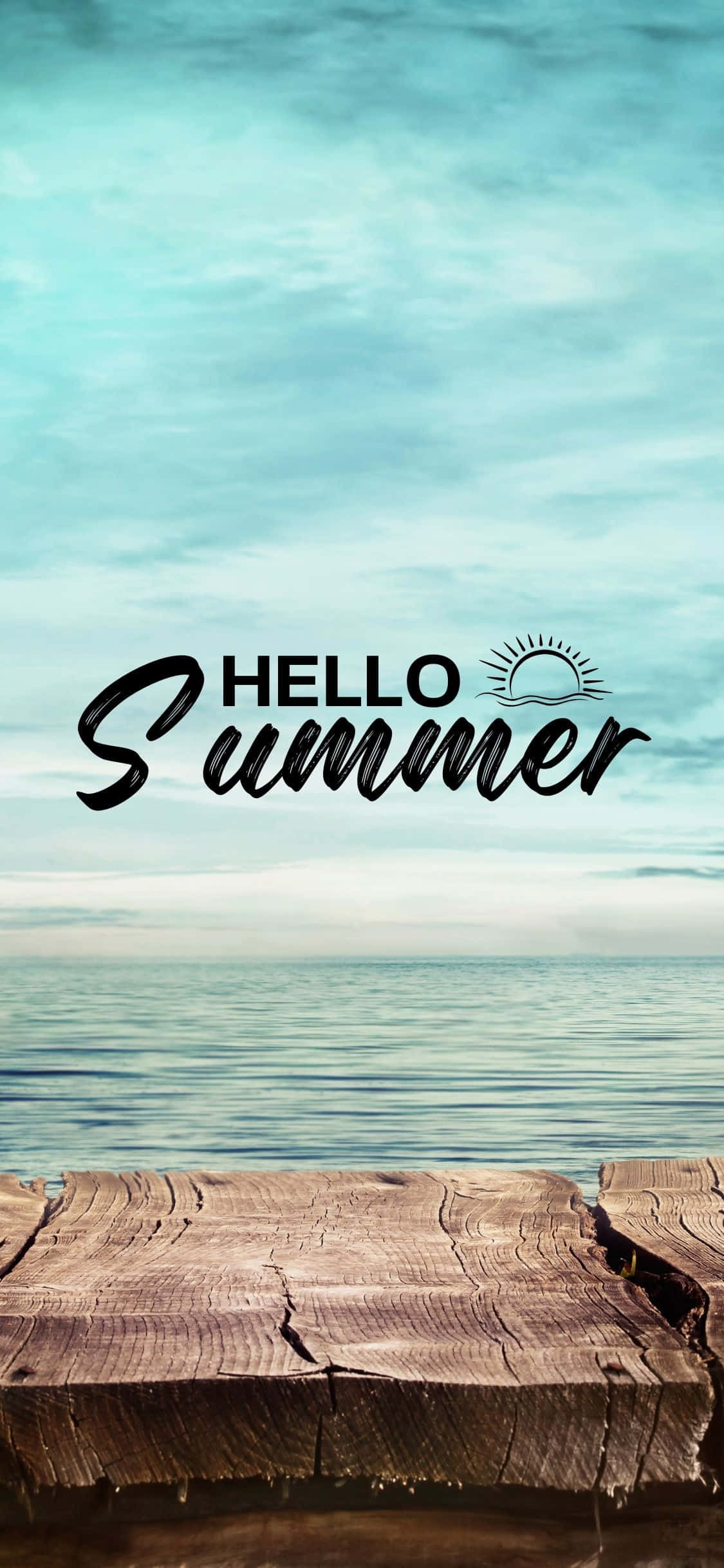 Fondo de Verano Vista al Mar para iPhone X Fondos de pantalla